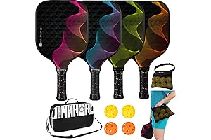 Pickleball Paddles 4 Pack for Beginners and Pros