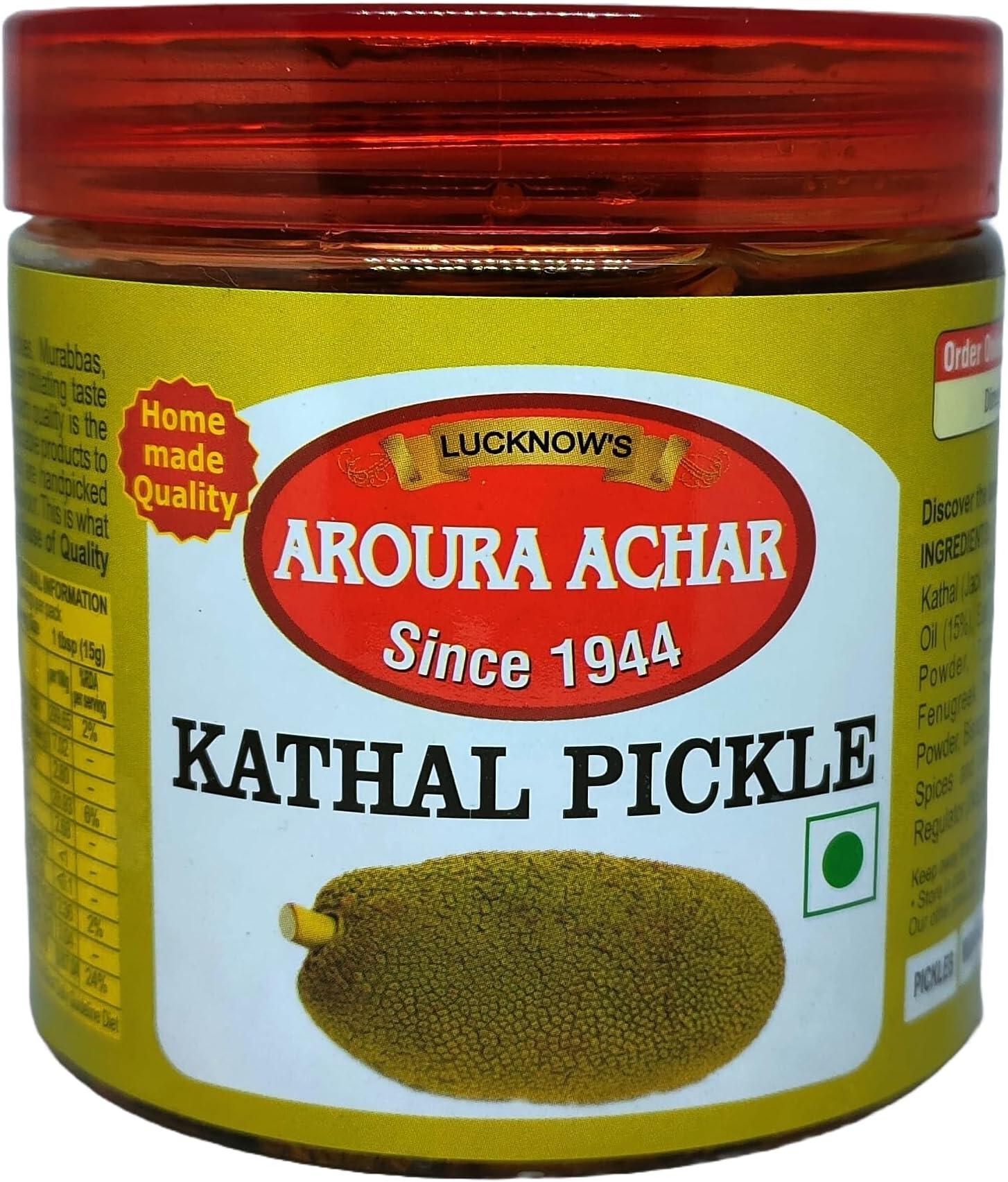 Aroura Achar Since 1944 Lucknow'S Aroura Achar Since 1944 Kathal Pickle 400G For Home Use Home Made With Love No Artificial Colors