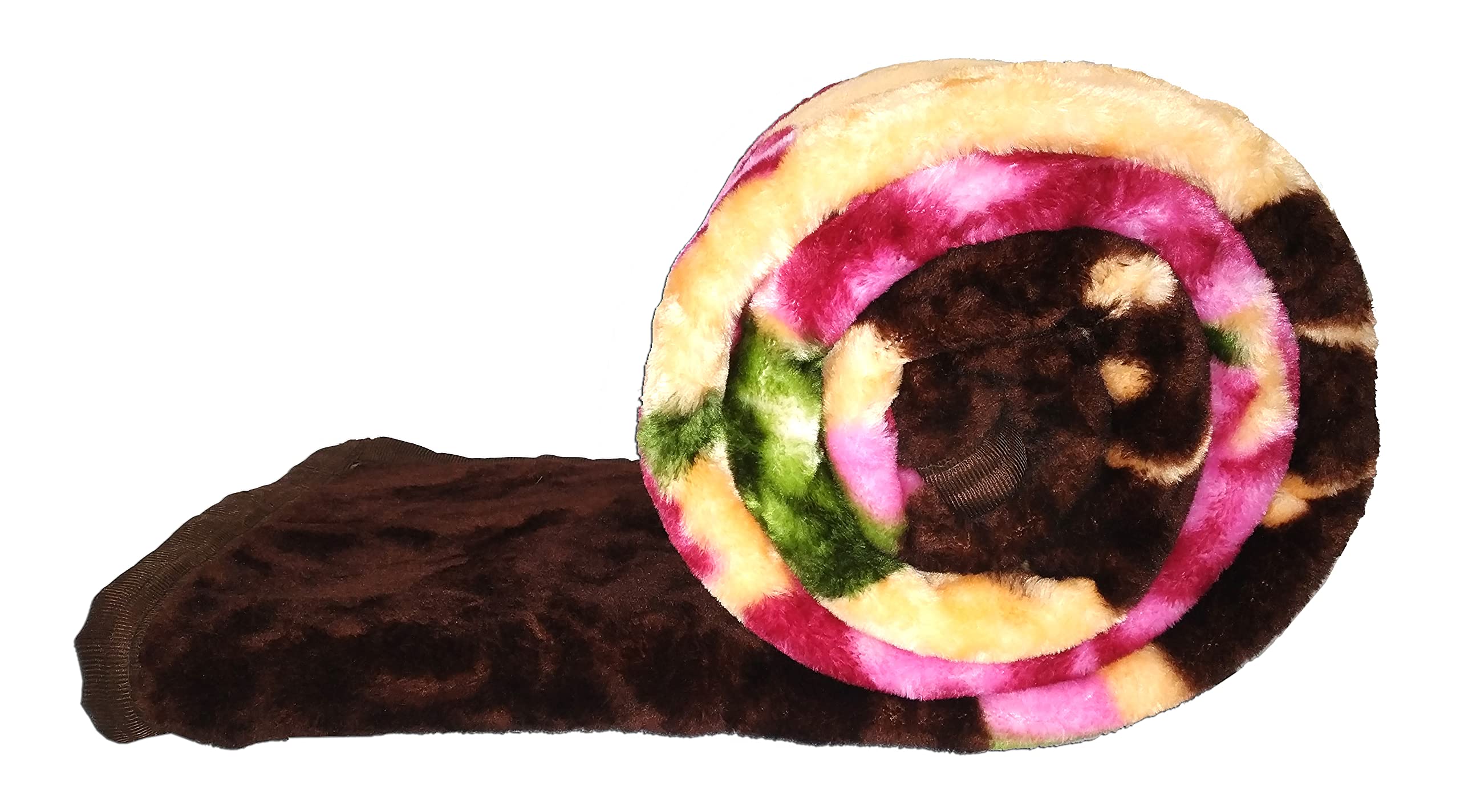 Global Home Single Bed Soft Touch lightweight AC/Travel Mink Blanket (58X90 Inch, 300 GSM, Brown)