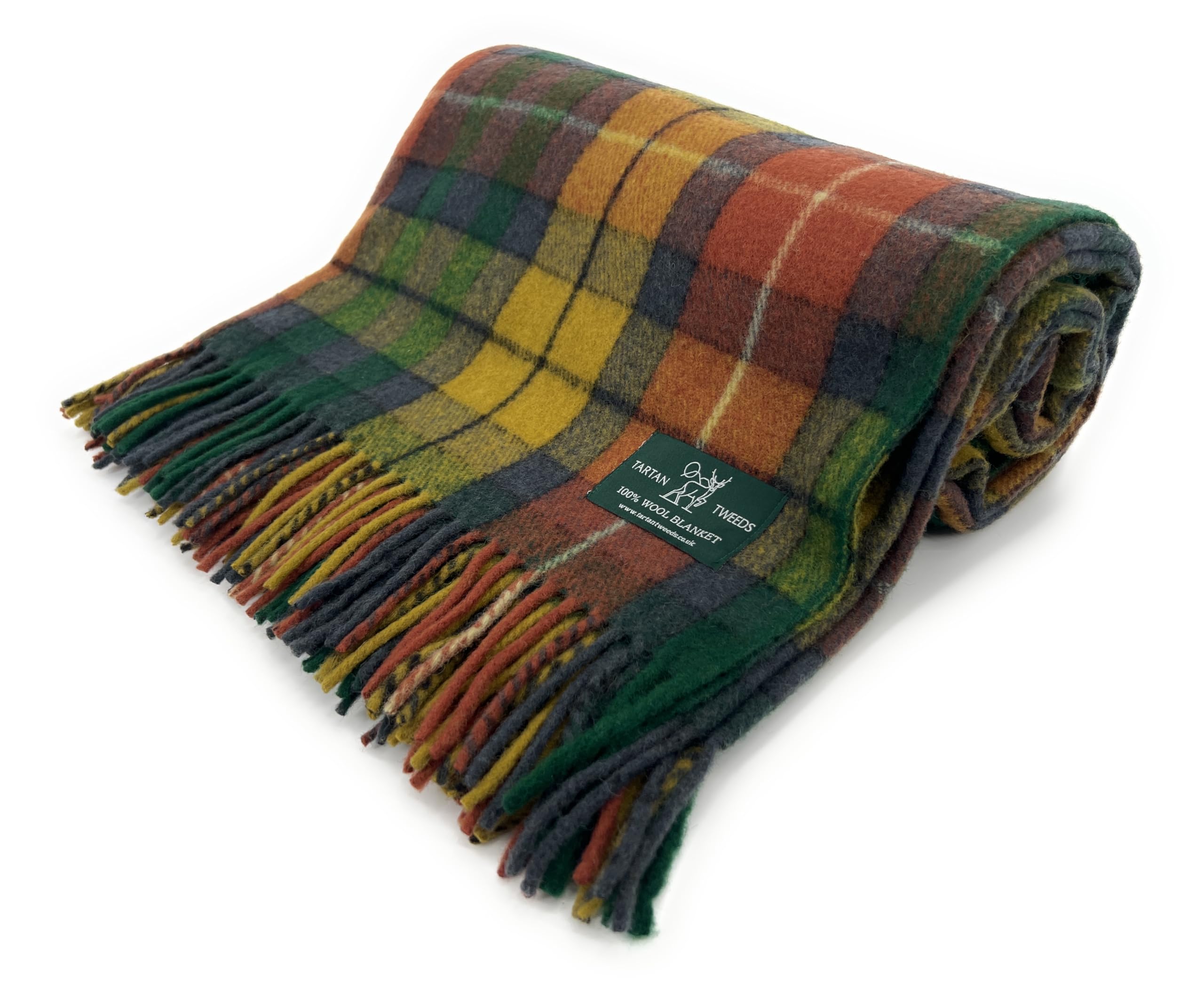 Tartan Tweeds Buchanan Antique Tartan Wool Blanket, Cosy Warm, Bed Or Sofa Throw (, Full)