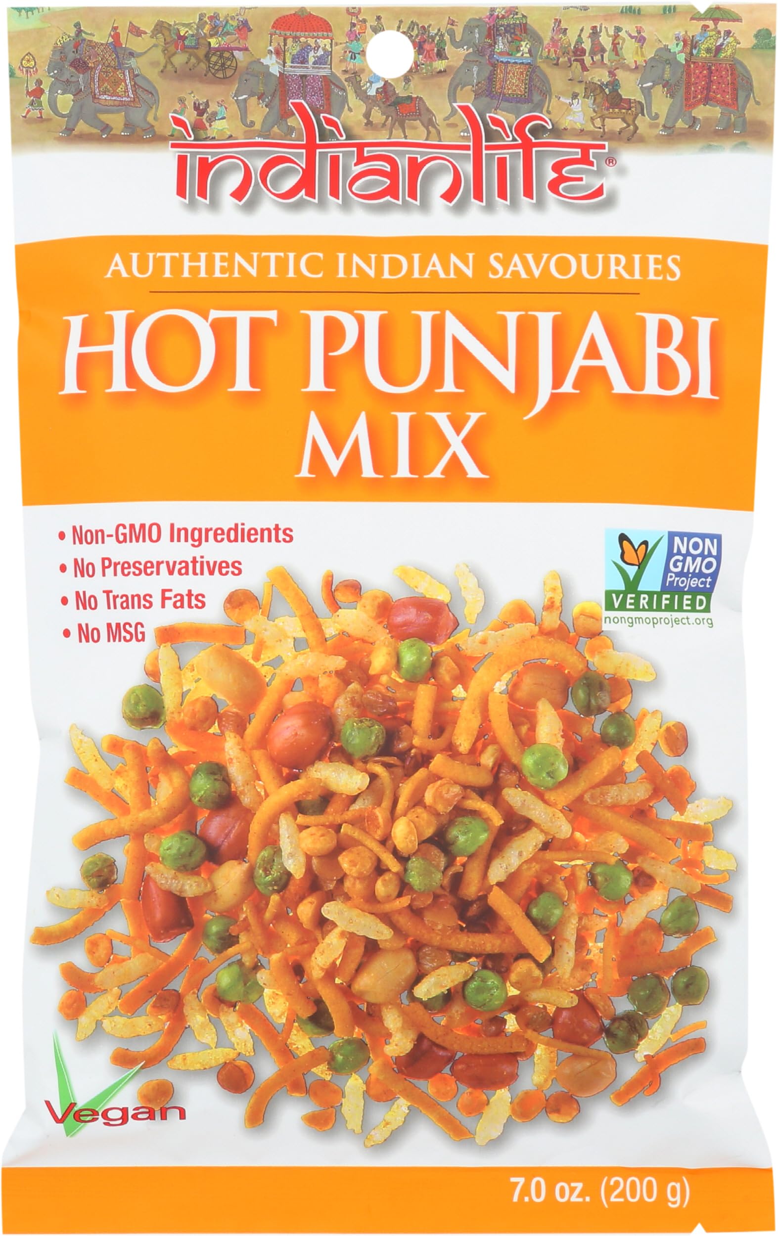 Indianlife, Snack Mix Hot Punjabi, 7 Ounce