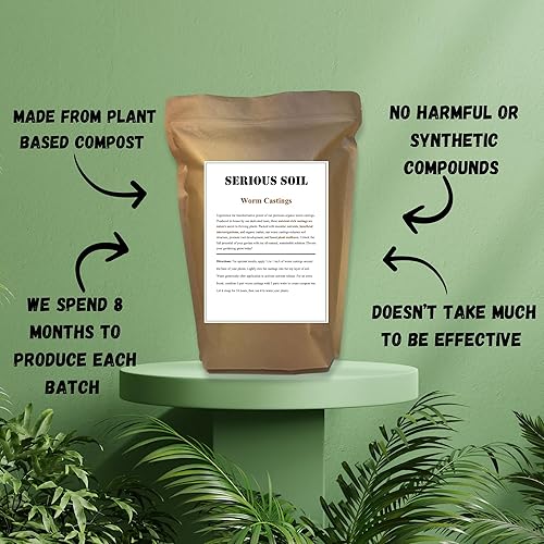 Miniatura 4 de Fundición de gusanos fundición de lombrices de tierra ricas en nutrientes, gran fertilizante orgánico de jardín para plantas y suelos más