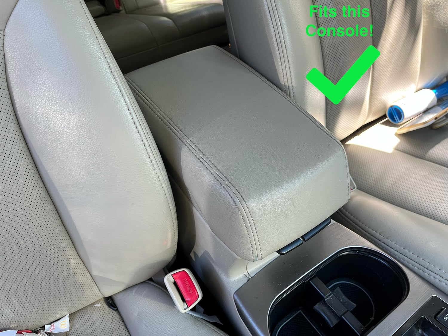 Car Console Covers Plus Made in USA Designed for Subaru Outback 2010-2014 Neoprene Auto Armrest Center Console Cover Protector Black (O2)