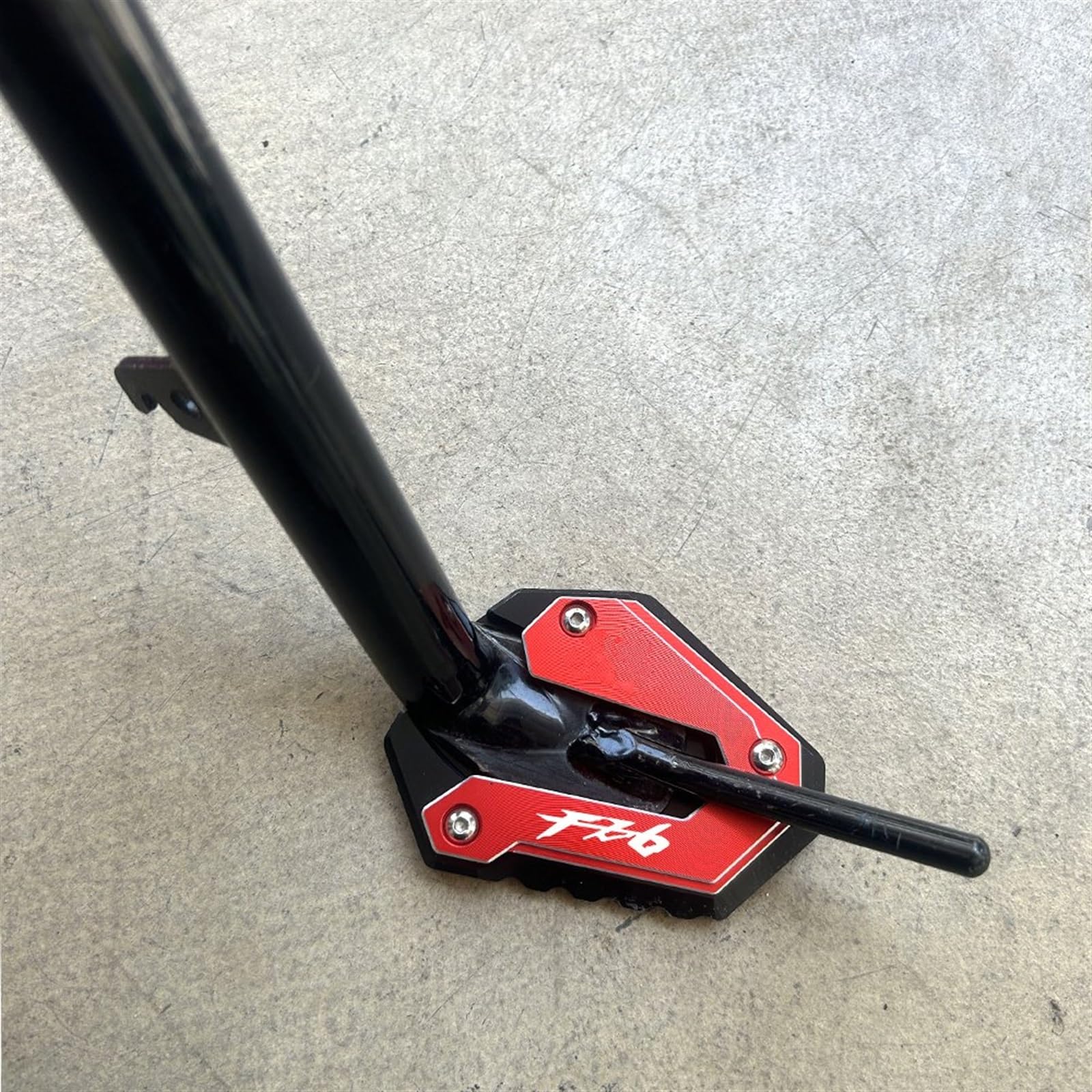 WHDsunQQ Para Yamaha FZ6 FAZER FZ6R FZ6-S2 2004-2009 2008 Motocicleta CNC Soporte Lateral Extensión Almohadilla Placa De Soporte Agrandar Extensión Pata Cabra (Color : 5