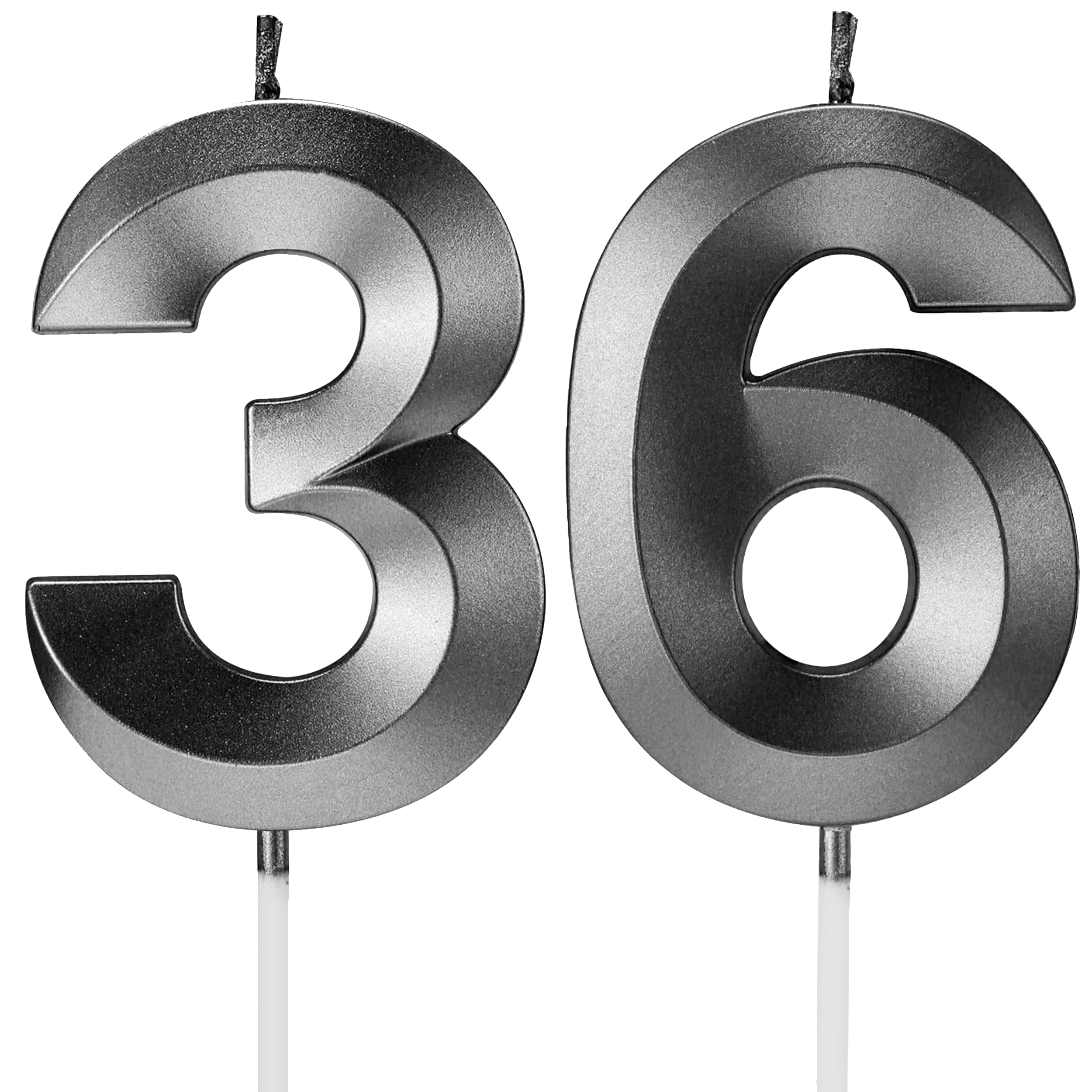 Birthday Candles Number Candles Age Year for Cakes Happy Birthday 3D Designed Wedding Anniversary Party Cake Topper Decorations