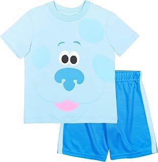 Nickelodeon Blue's Clues Boys Short Sleeve T-Shirt and Mesh Shorts Set