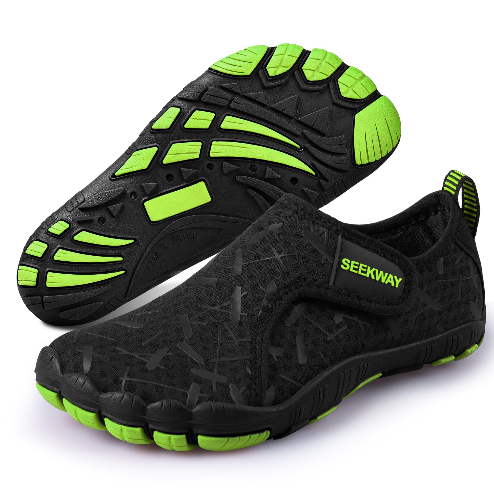 SEEKWAY Barefoot Water Shoes for Kids - Wide Toe Box and Quick-Dry Sand Shoes Toddler for Hiking Swim Beach Pool Kayak Sport Accessories, Camping Essentials Non-Slip for Boys Girls Sizes