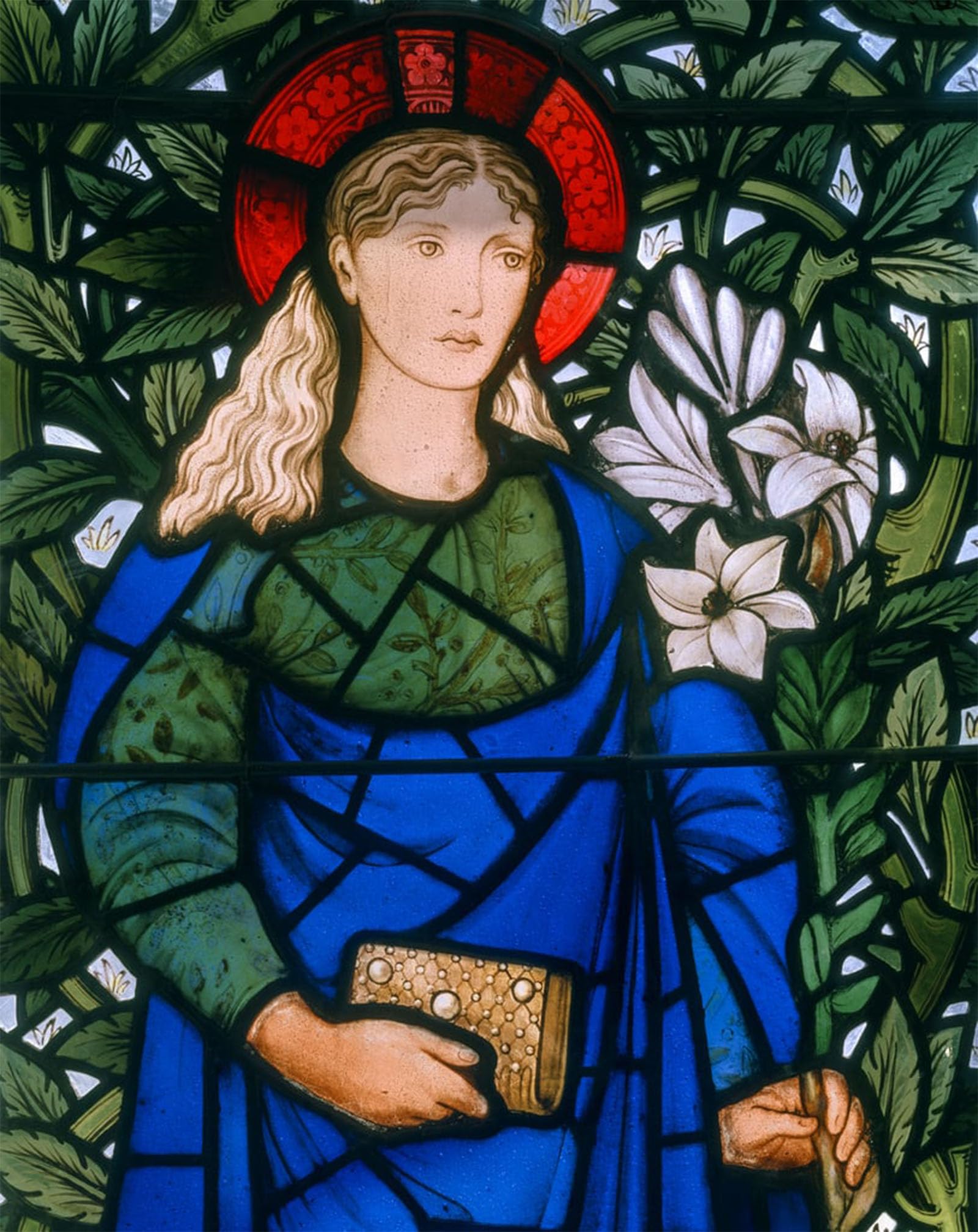 POSTERIIk Famous Modern Artwork Art Mural Whitelands College Morris Edward Burne jones Mary by Edward Burne Jones Oil Paintings Pictures for Home Decor 60x90cm