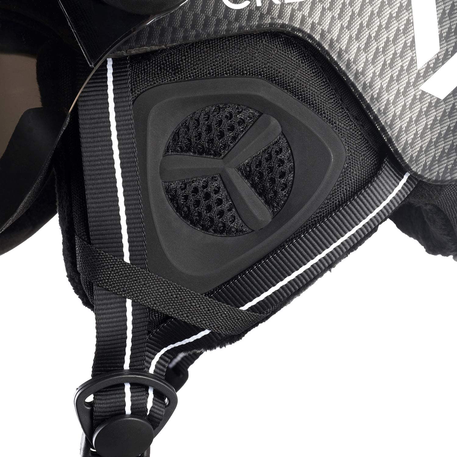 BLACK CREVICE Casque de Ski Sölden I Casque avec visière en Style Pilote de différentes Couleurs I Casque Hommes & Femmes I Casque de Snowboard Unisexe I Casque Respirant I Taille réglable