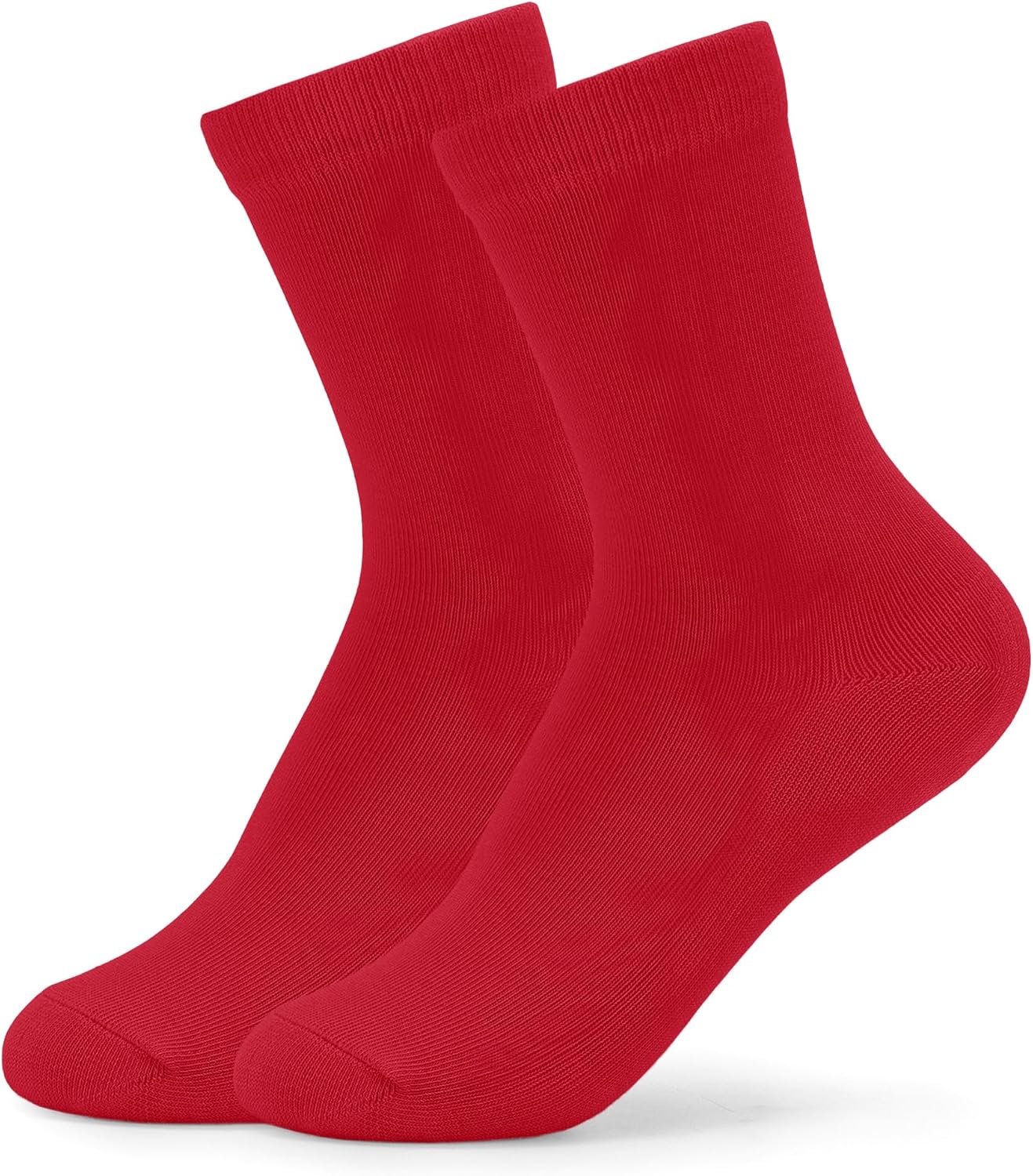 Boys&Girls Crew Dress Socks Combed Cotton Anti Odor Black Socks | For Kids 6-12 Years,Moisture-wicking,Breathable,Durable,Elastic,Soft,Reinforced,Durable,Ideal for School Uniform,Casual,Sport