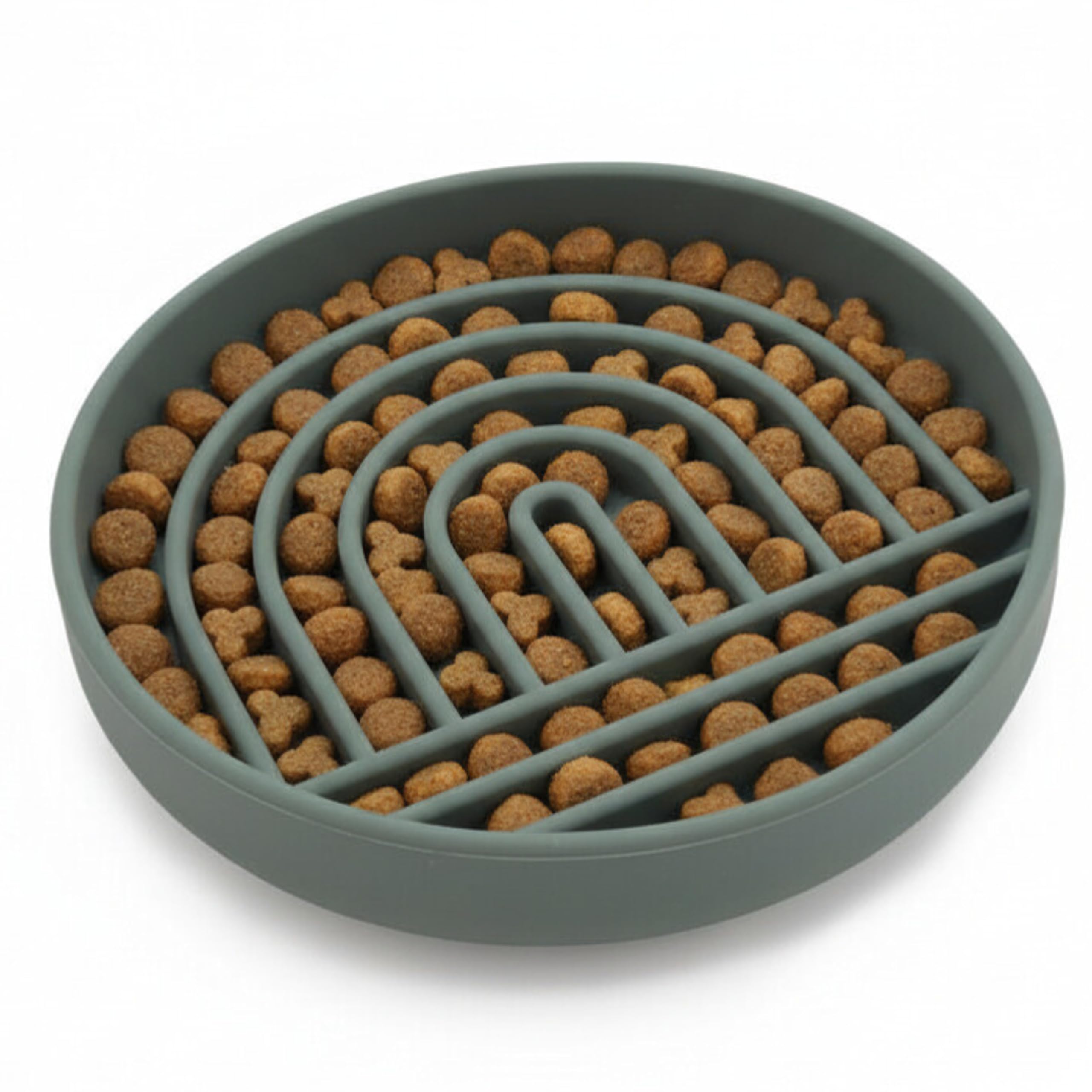 Slow Feeder Dog Food Bowl, Small - Small Breed Dog, Puppy, & Cat Puzzle Feeder - Stop Gulping, Take It Easy with This Aesthetic, Silicone Dog Slow Feeder Bowl (Small Dog Slow Feeder Bowl, Spruce) — image 1