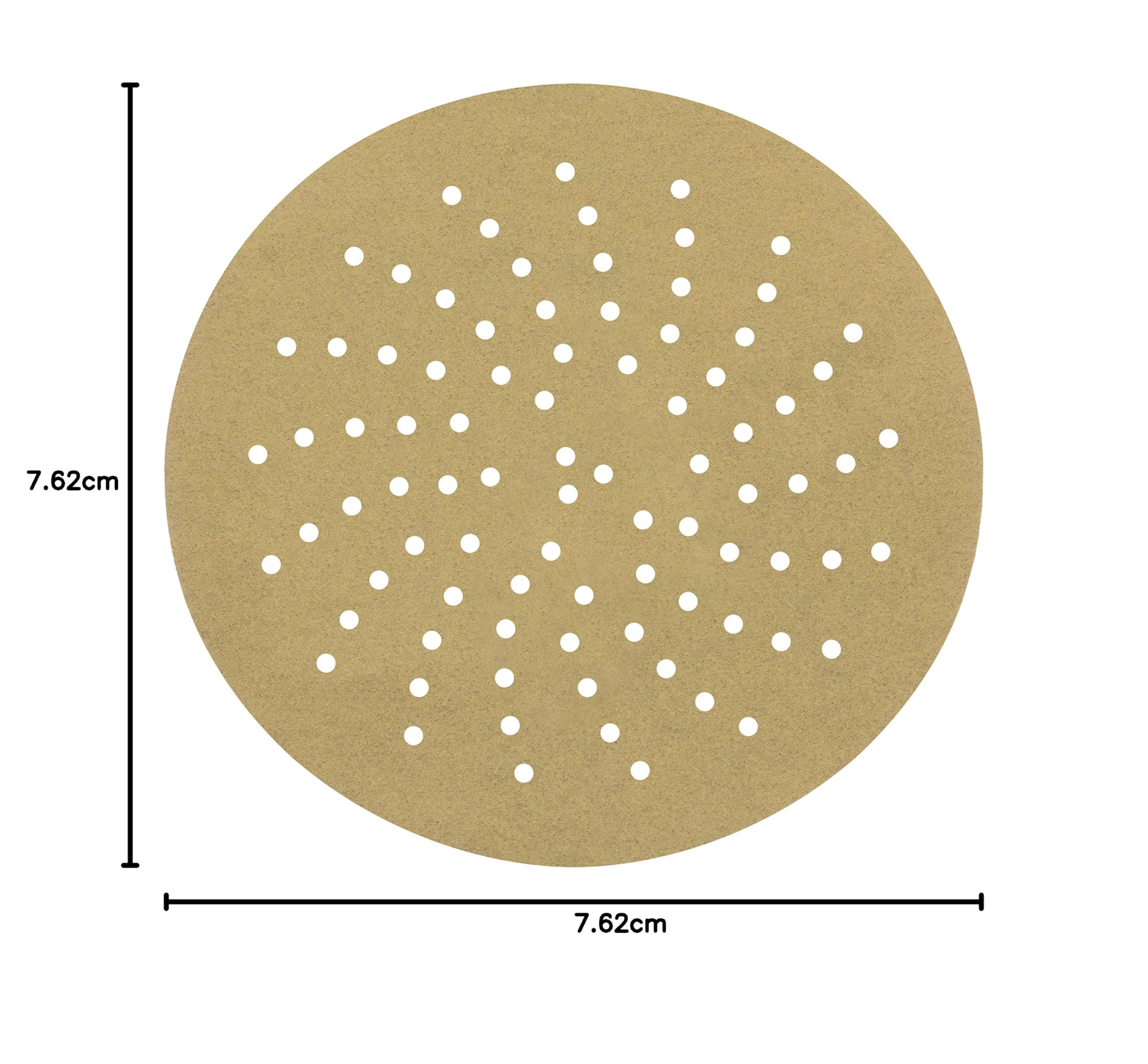 3M(TM) - Disco de lija limpio, 236U, 55520, papel de peso C, gancho y bucle, óxido de aluminio, diámetro de 3 cm, grano P150, dorado, paquete de 50, Diameter : 3, dorado, 50