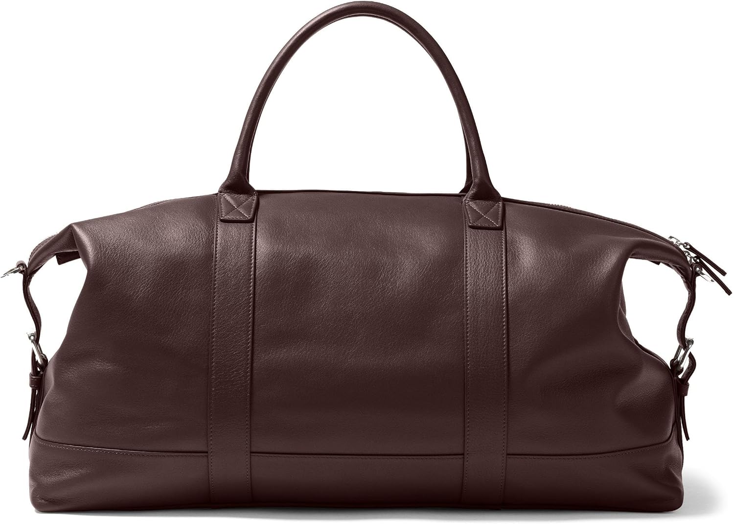 Leatherology Brown Kessler Leather Travel Duffle Bag – Full Grain Leather Carry-On with Adjustable Strap, Interior & Exterior Pockets – Versatile Gym, Work, or Weekend Bag
