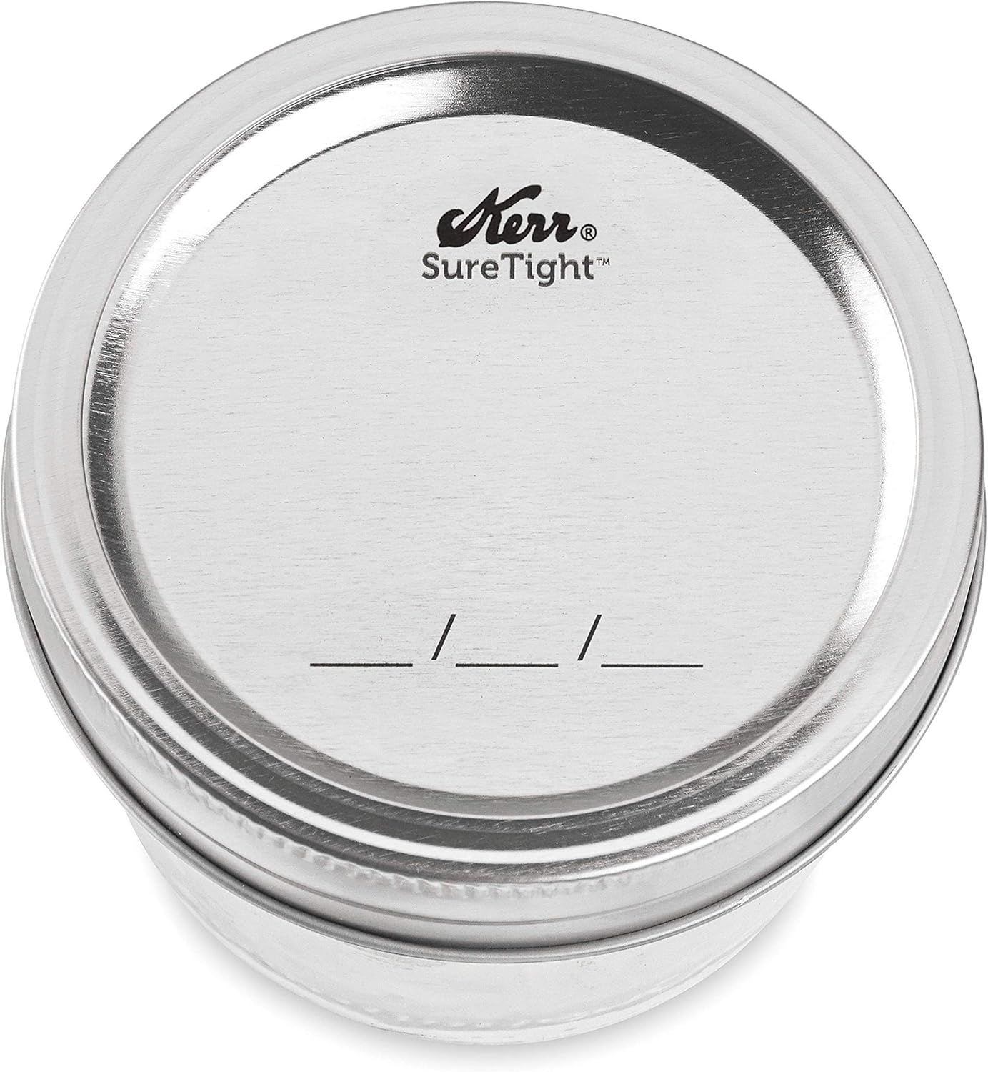Kerr Wide Mouth Half-Pint Glass Mason Jars 8-Ounces with Lids and Bands 12-Count per Case (1-Case)
