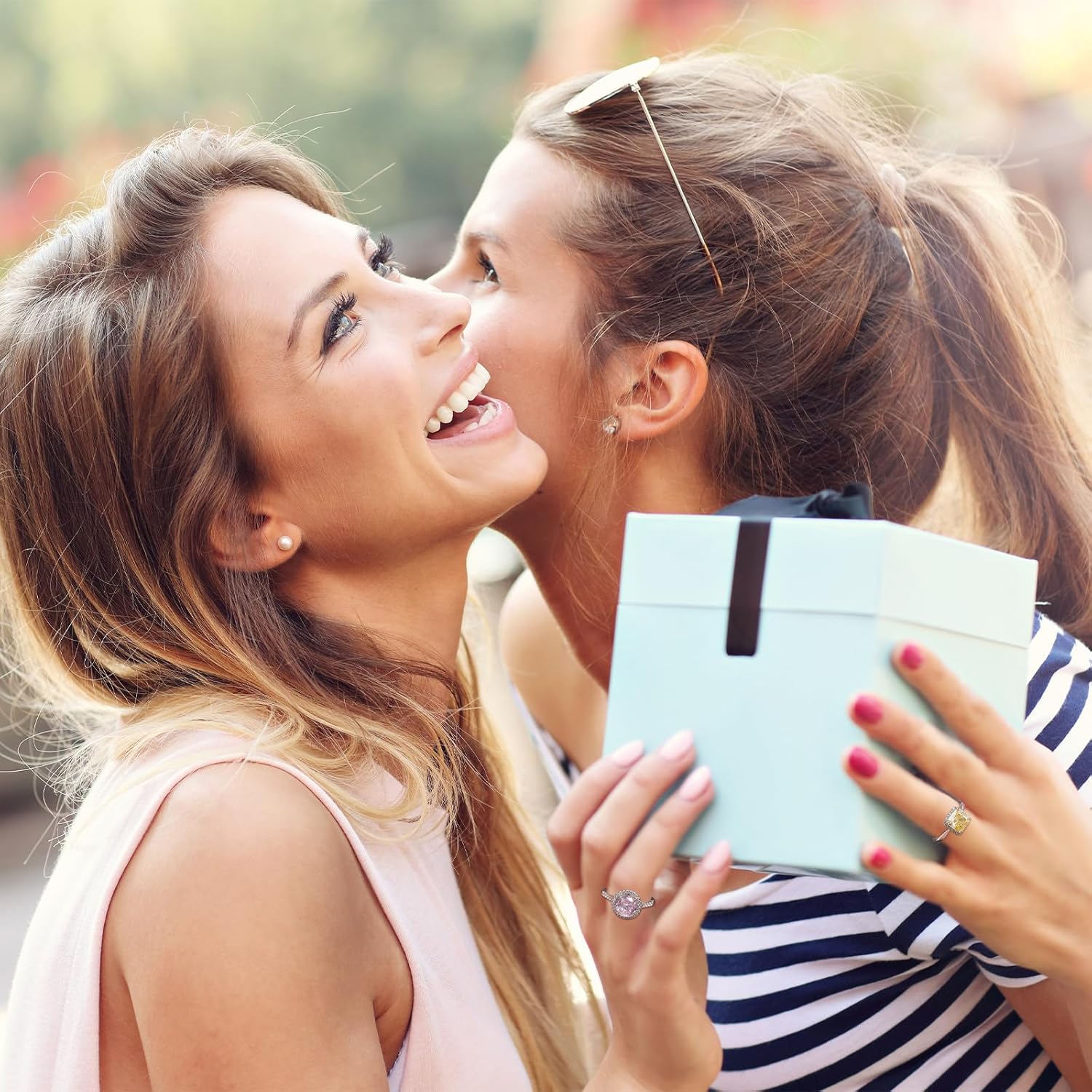 1CT Natural Green Olivine/Yellow Crystal/White/Blue Topaz Stone/Radiant Cut White/Pink/Yelow/Blue/Green Stone/3-Stone Engagement Rings for Women 18K Gold Plated 925 Sterling Silver - Image 6