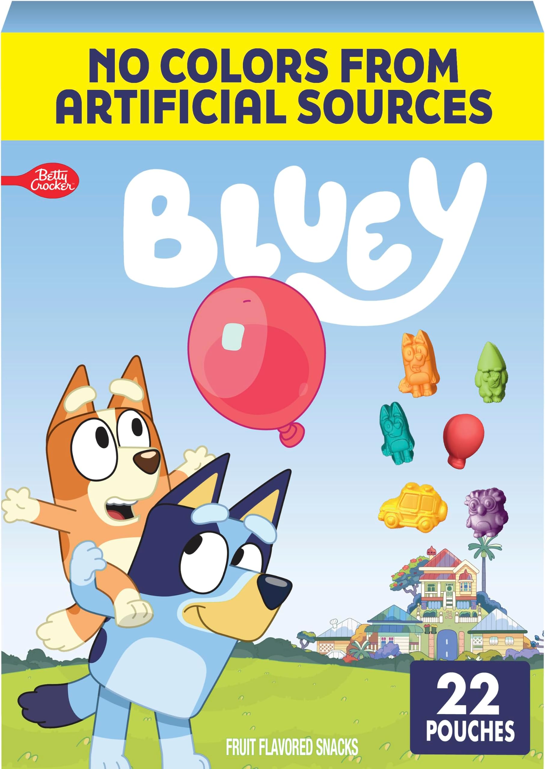 Bluey Fruit Flavored Snacks, 17.6 oz, 22 Pouches