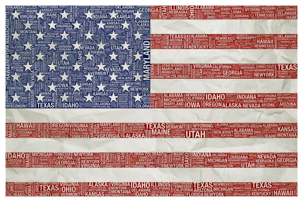 Laminated States And Cities Words Usa Flag Distressed State Flag Patriotic Posters American Flag Poster Of Flags For Wall Flags Poster Us Cool Wall Art Poster Dry Erase Wall Art 36x24