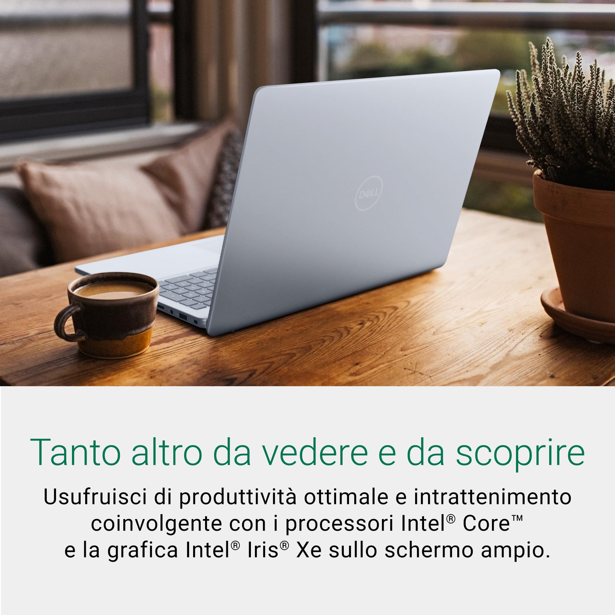 Dell Inspiron 16 5640 Portatile, Schermo 16.0" 16:10 FHD+, Intel Core i5-1334U, Grafica Intel Iris Xe, 16 GB RAM, 512 GB SSD, Windows 11 Home, Tastiera retroilluminata, italiano, Ice Blue
