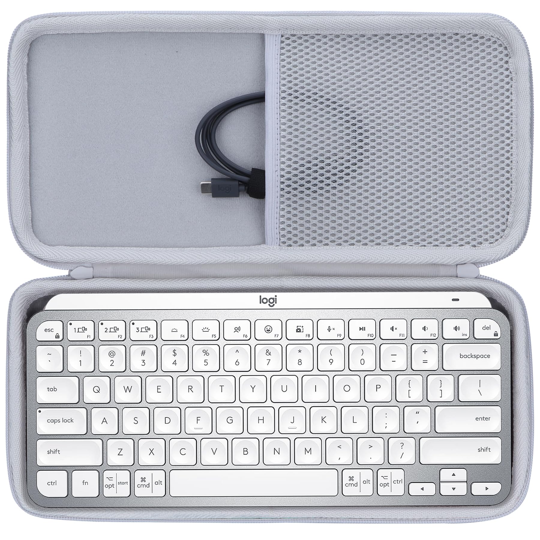 Logicool MX Keys mini KX700PG ＋ 専用ケース Amazon.co.jp: Lebakort収納ケースと互換性のあるLogicool(ロジクール