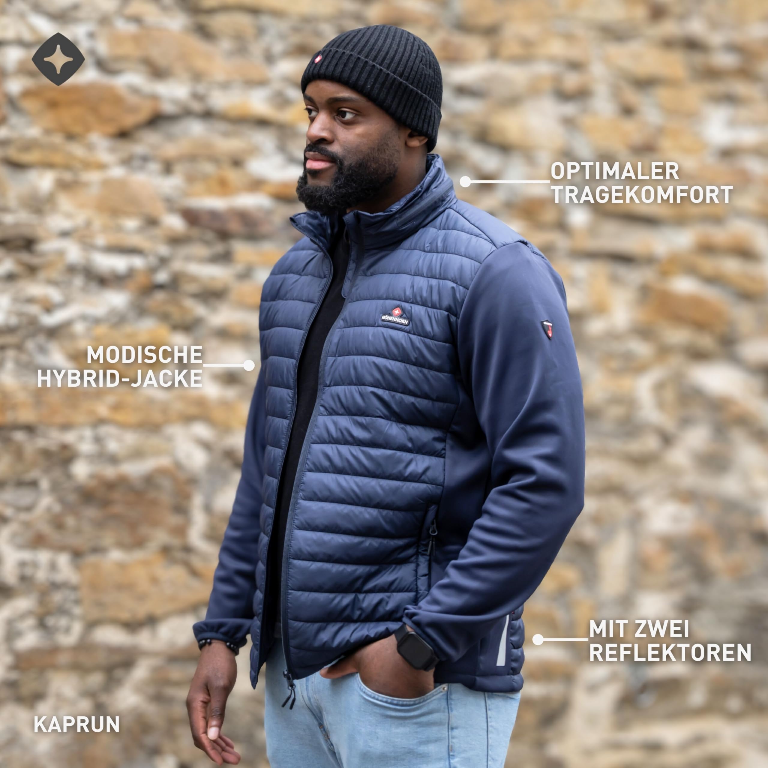 Höhenhorn Kaprun - Chaqueta híbrida acolchada para hombre
