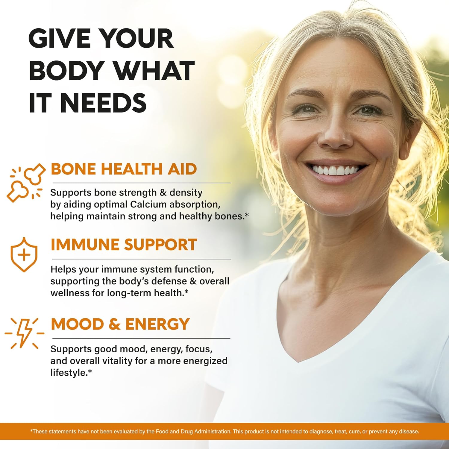 Vitamin D3 K2 USDA Organic Drops - Vitamin D3 10000 IU & K2 as MK-7 120mcg - Immune & Mood Support, Bone & Teeth Health - Sugar-Free Orange Flavor - Liquid Supplement - Made in USA - 2 FL OZ, 60 Days - Image 3