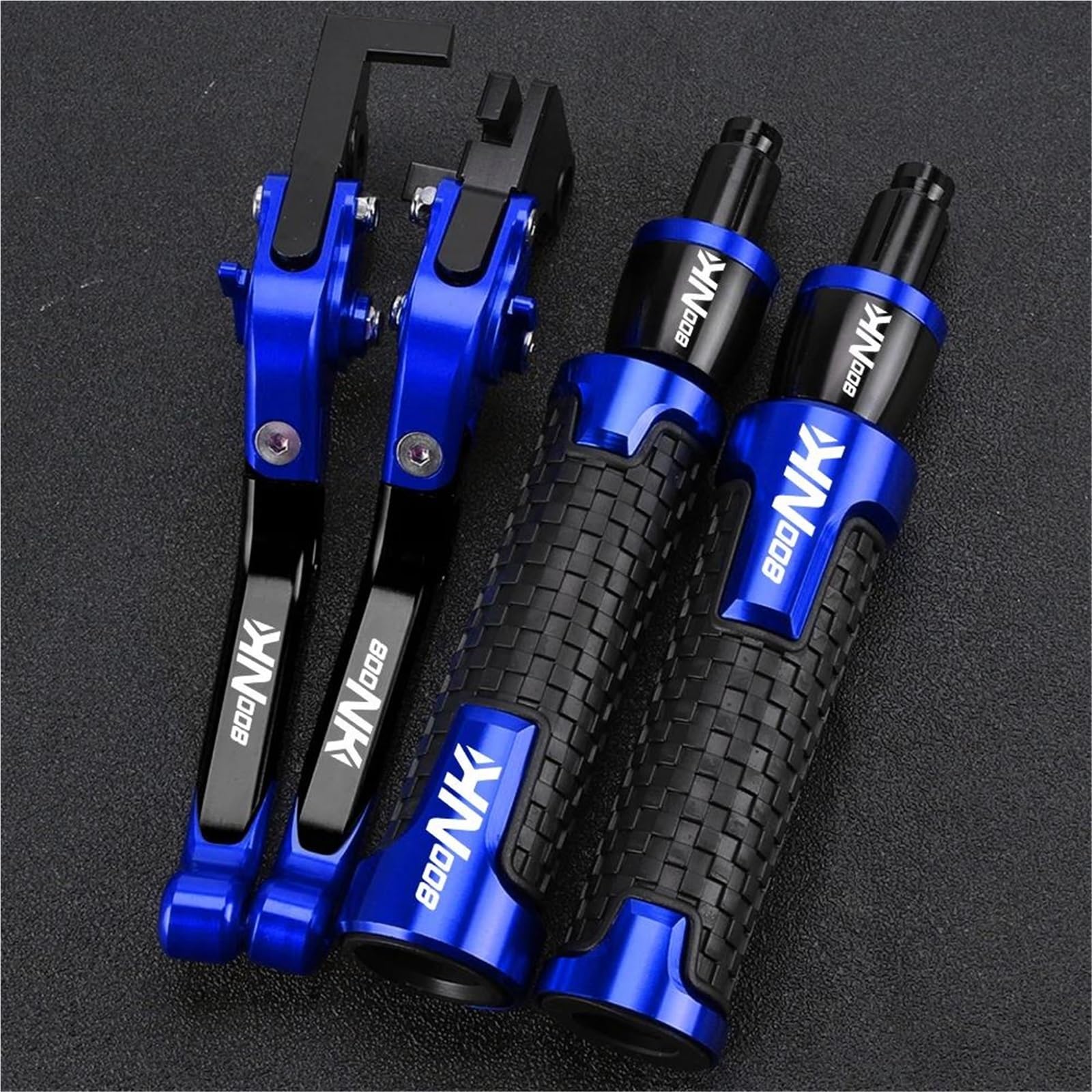 Gquikgw Blue 1 Replace Motorcycle Foldable Adjustable Brake Clutch Levers Handlebar Grips Ends For Cfmoto 800Nk 800 Nk Nk800 2023-2024