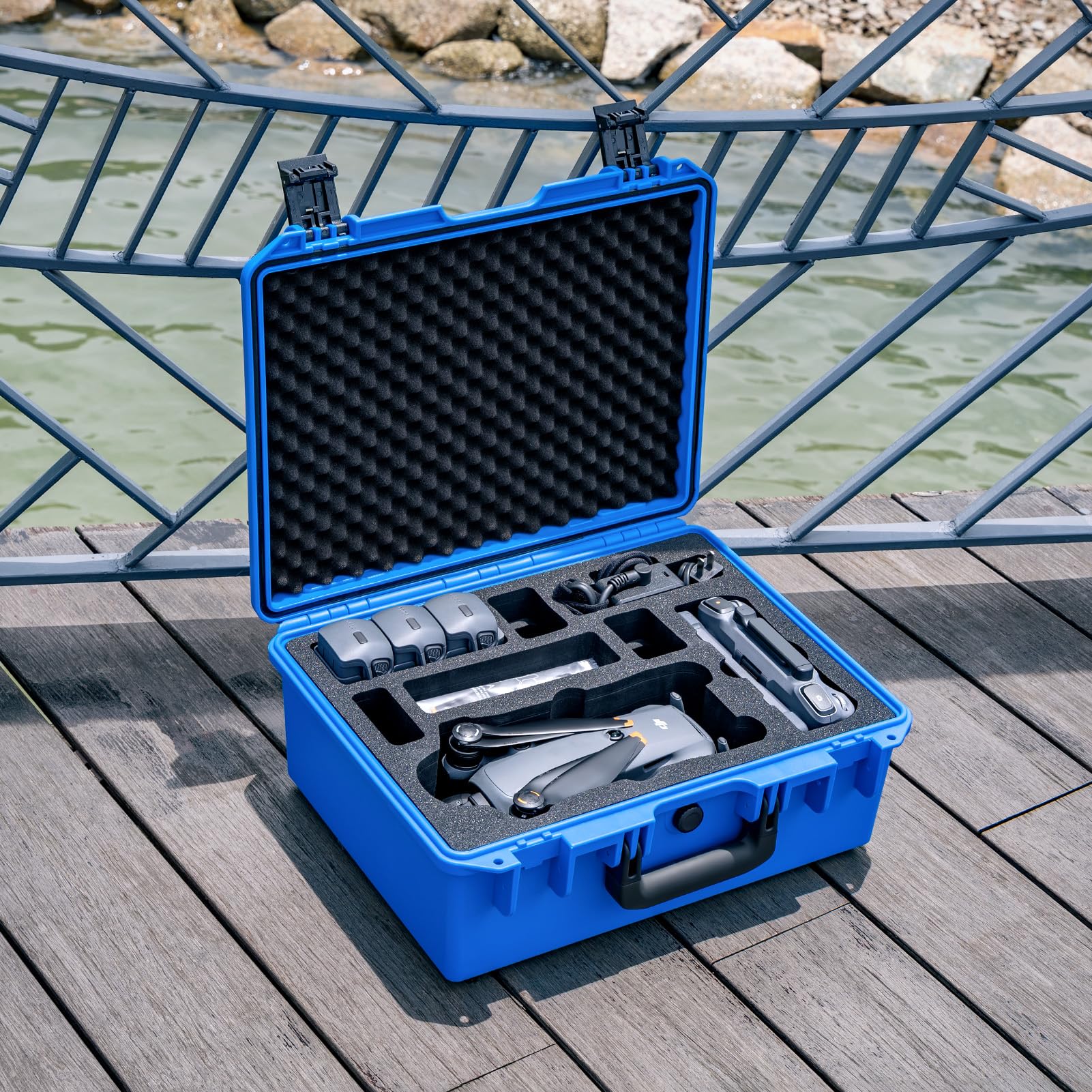 Lykus Titan M400 Maletín/Maleta/Estuche/Case Impermeable para dji Mavic 4 Pro, dji RC Pro 2/dji RC 2,Compatible con 6 baterías y Accesorios en Fly More Combo/Creator Combo[Solo MALETÍN]