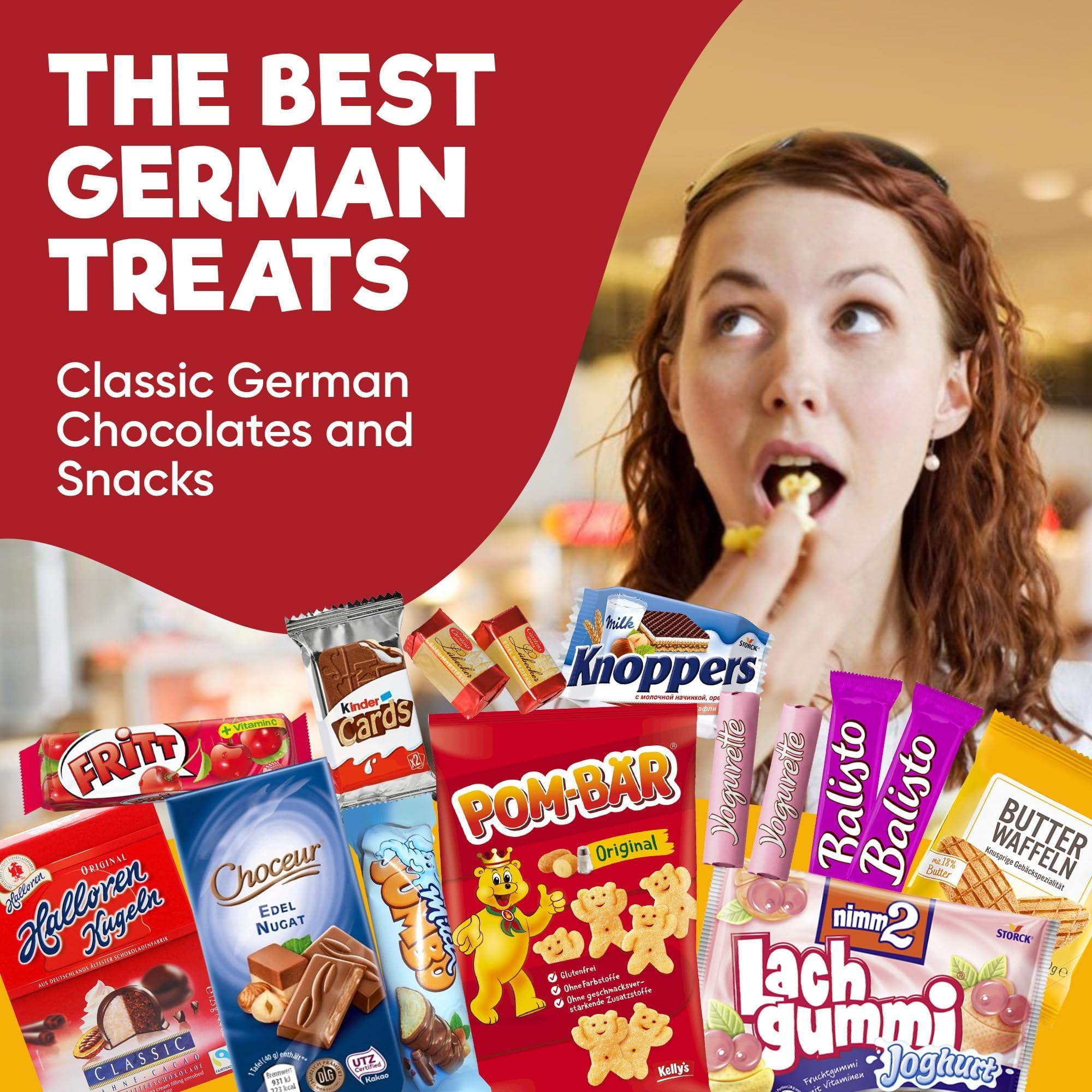 German Snack Box – Authentic German Chocolate & Snacks from Germany - International Snack Box with German Candy & European Treats – Great Gift for Food Lovers