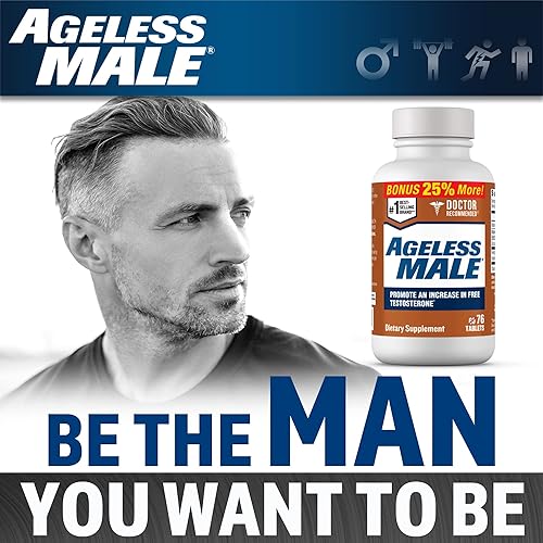 Miniatura 5 de Paquete de refuerzo de testosterona libre para hombres sin edad  Recomendado por médicos. Promueve la masa muscular magra, la resistencia muscular,