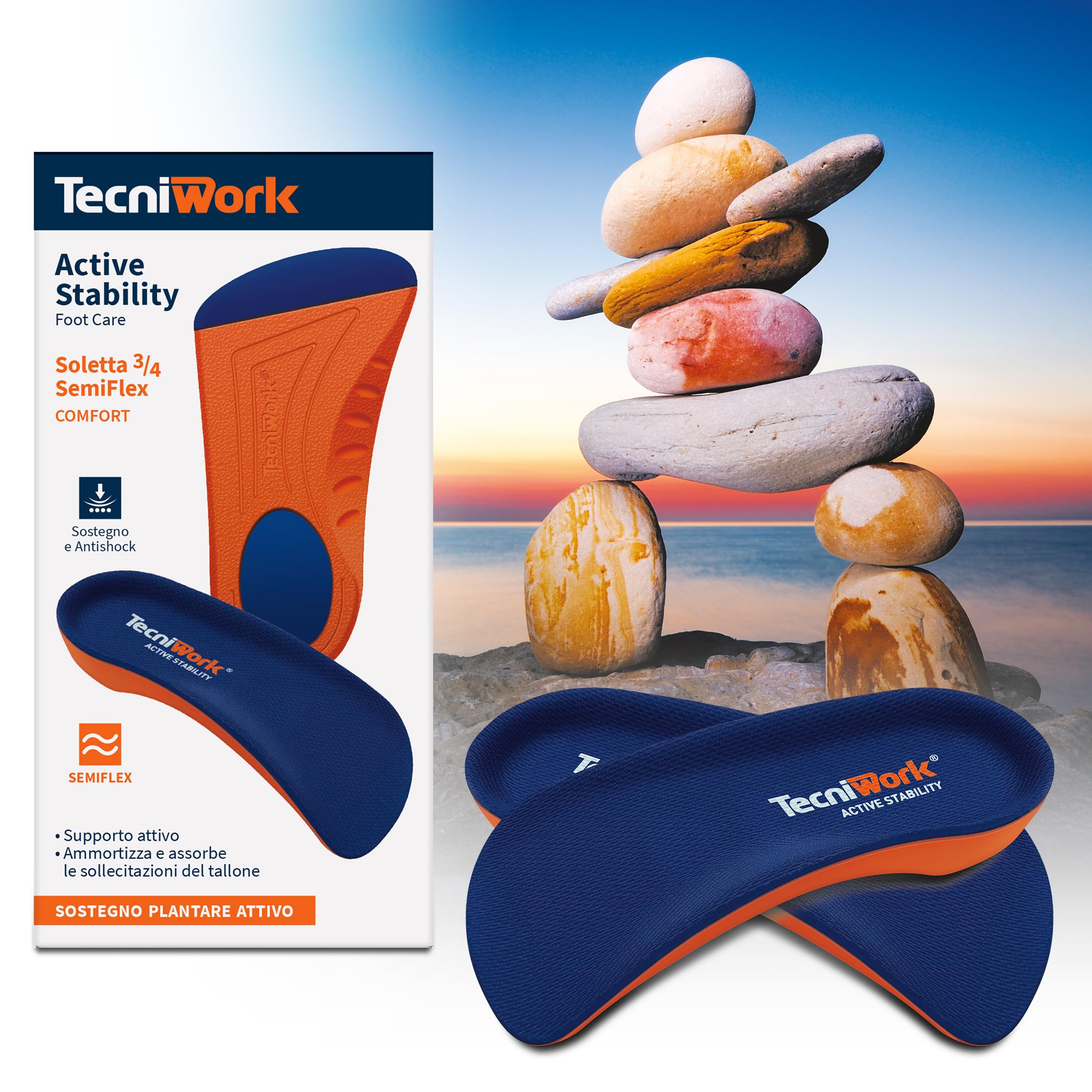 Solette ¾ flessibili Flex Comfort Plus Active Stability (Small)