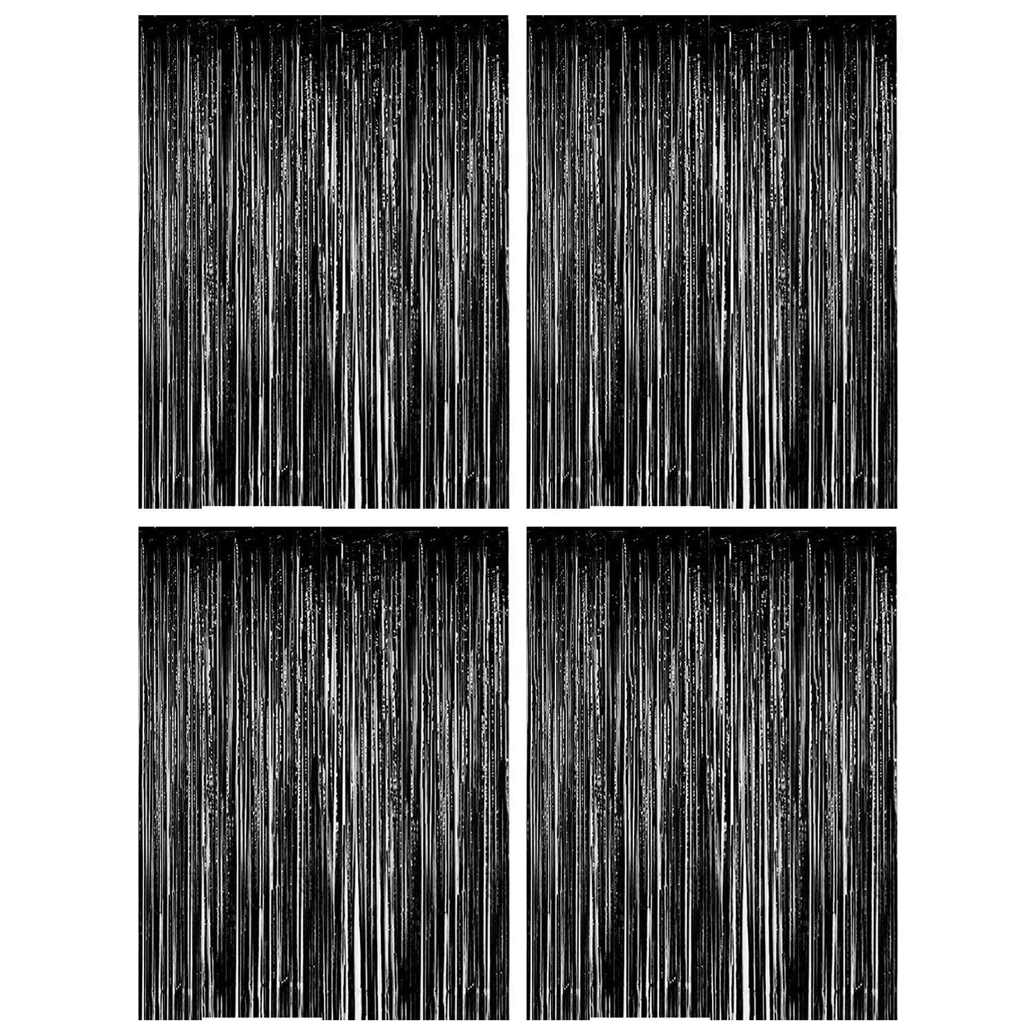 EOWVISN 4 Pieces Of Decorative Curtains, Background Wall Decoration, Party Decorations, Can Be Used For Weddings, Engagements, Proms, Birthday Parties, Etc.