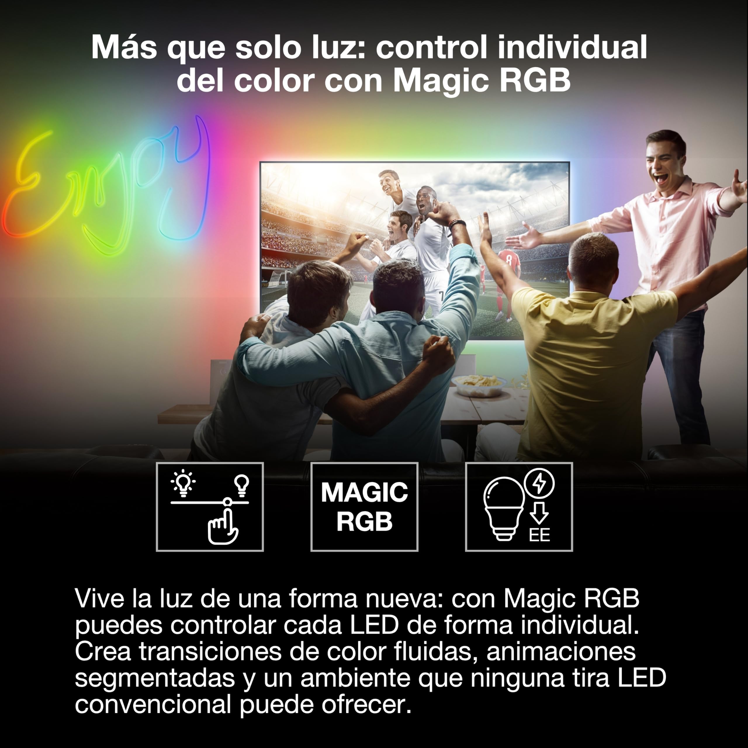 LEDVANCE SMART WIFI NEON FLEX MGC RGB RC tira de LED de colores para exteriores con tecnología WiFi y distribución homogénea de la luz; regulable; blanca; silicona; 5 m; bombilla no sustituible