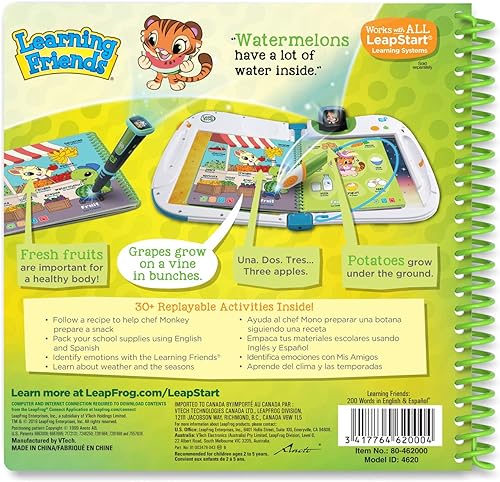 Miniatura 6 de LeapFrog - Libro de actividades Learning Friends para LeapStart  200 Words in English & Español