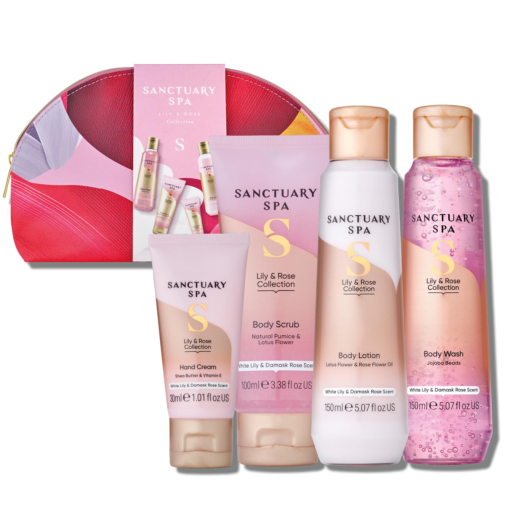 SANCTUARYSpa Lily & Rose Collection Gift Set, Vegan, Gift For Women, Gift For Her, Womens Gift Sets