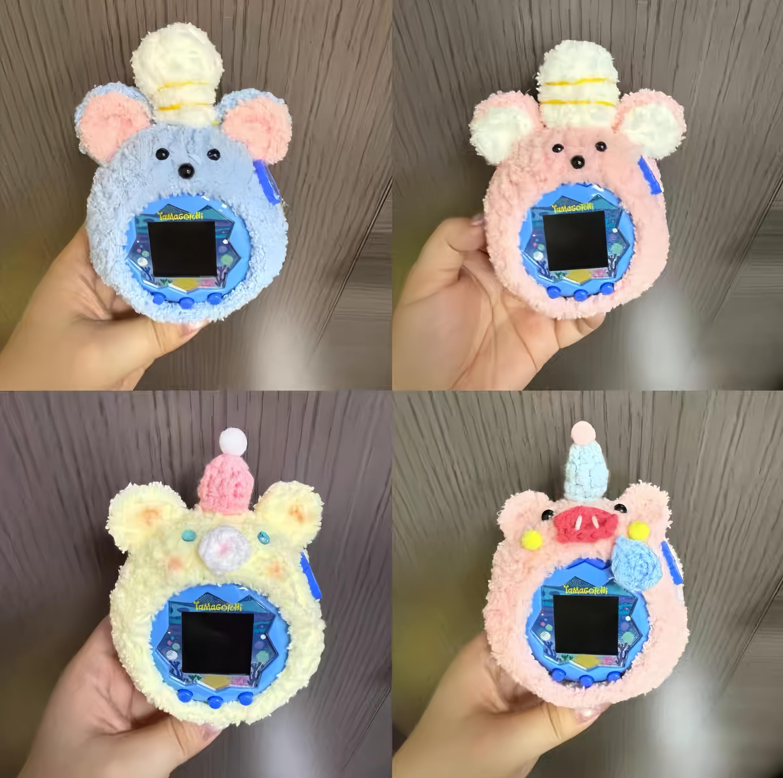 Funda Protectora De Felpa Para Tamagotchi Paradise – Suave, Antiarayazos Y Súper Bonita (Color Azul)