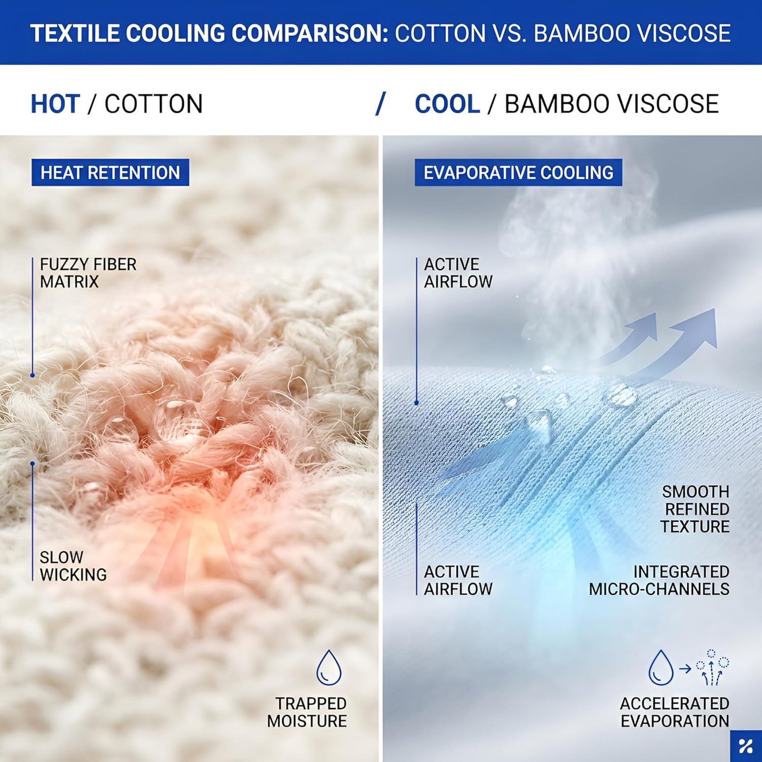 Big & Tall Men's Bamboo Viscose Cooling Undershirt, Instant Cool T-Shirt for Hot Sleepers & Night Sweats (Chest: 40"-68")
