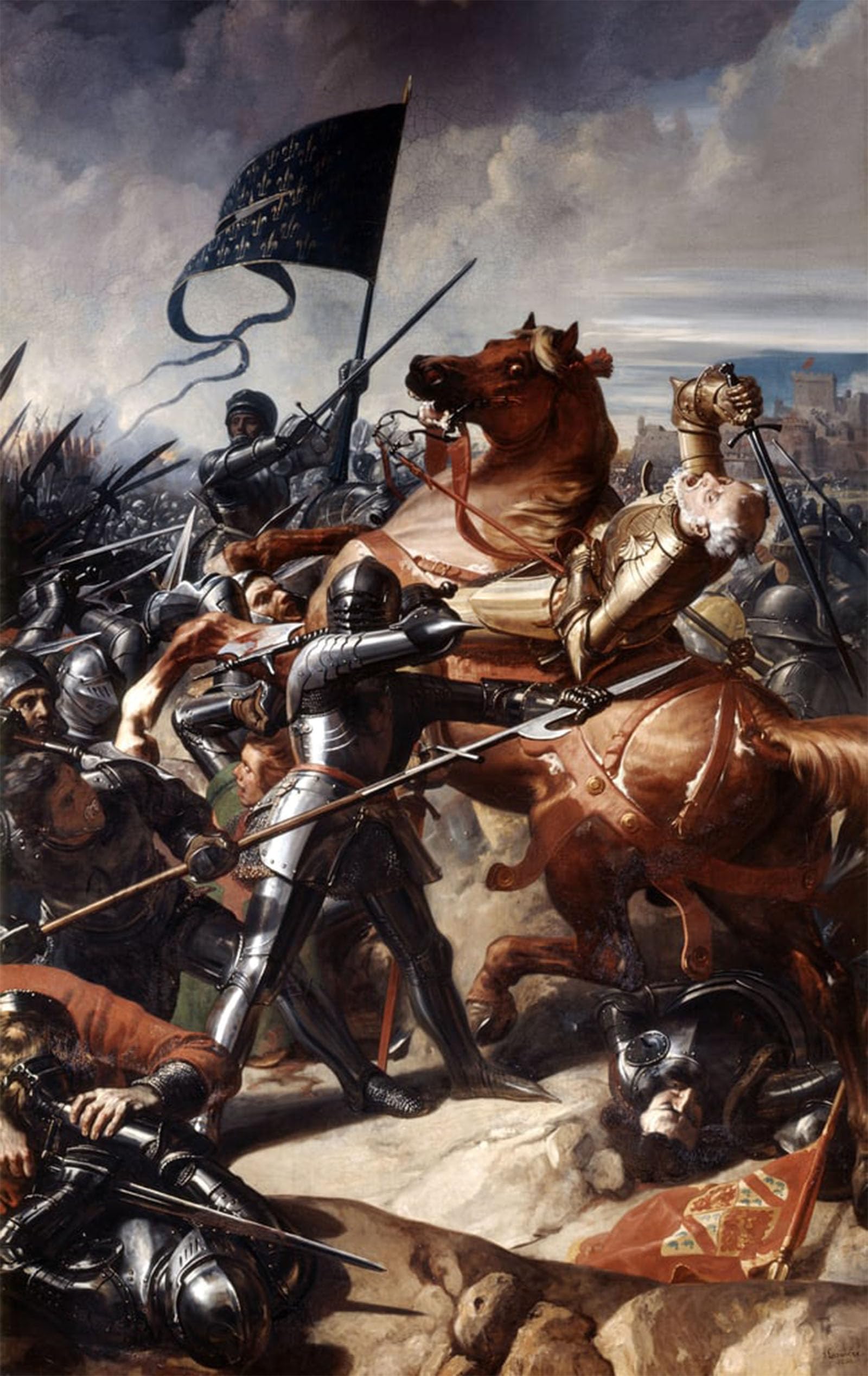 POSTERIIk Famous Print Pop Art Wall Art Graffiti Battle of Castillon by Charles Philippe Lariviere Art Prints for Home Decor 60x90cm