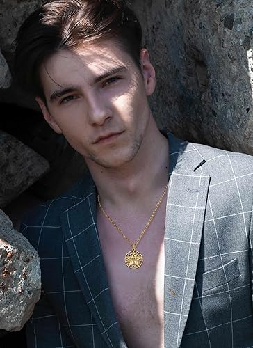 Miniatura 6 de CELESTIA Collares tetragrammaton de plata de ley 925 para mujeres y hombres, cadena extensora de 20 pulgadas + 2 pulgadas