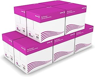 Xerox Performer Multi-Purpose Paper 80 g/m² A4-10 Boxes - 50 Reams of 500 Sheets - 25,000 Sheets - White, 62304x10