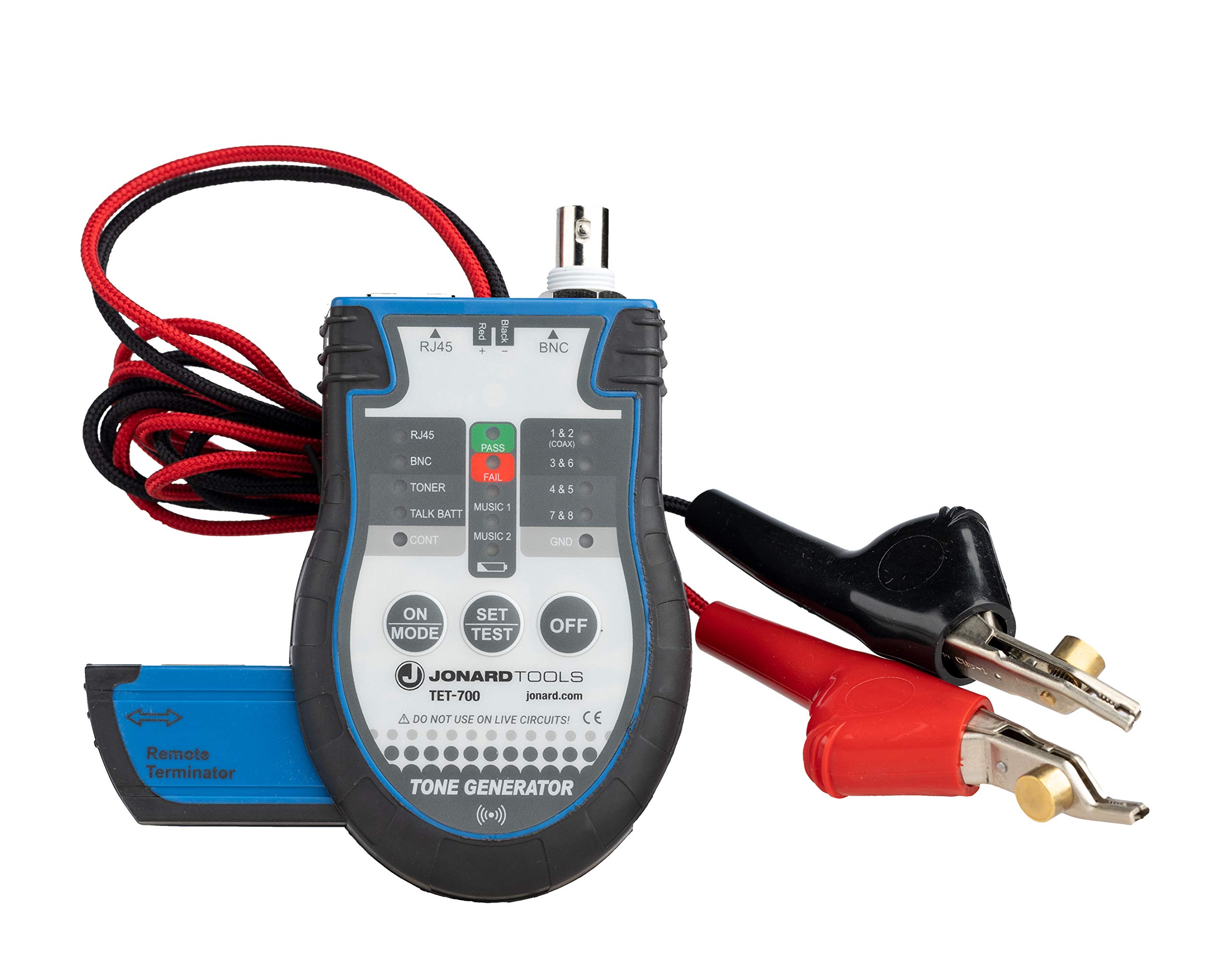 Generador de tonos Jonard Tools TET-700BC para identificar cables de red y coaxial 1