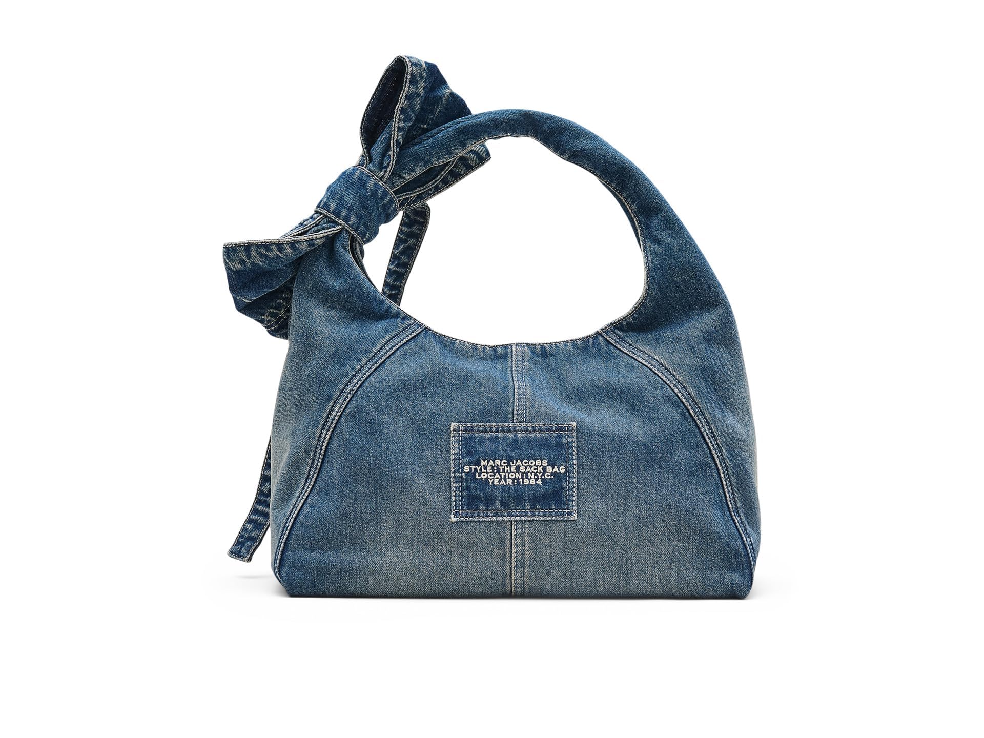 Image secondaire de Sac à main Marc Jacobs The Sack en denim indigo
