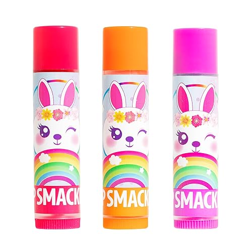 Miniatura 2 de Lip Smacker Tarjeta de trío de bálsamo labial de Pascua, conejito, cesta de Pascua para niños (paquete de 2)