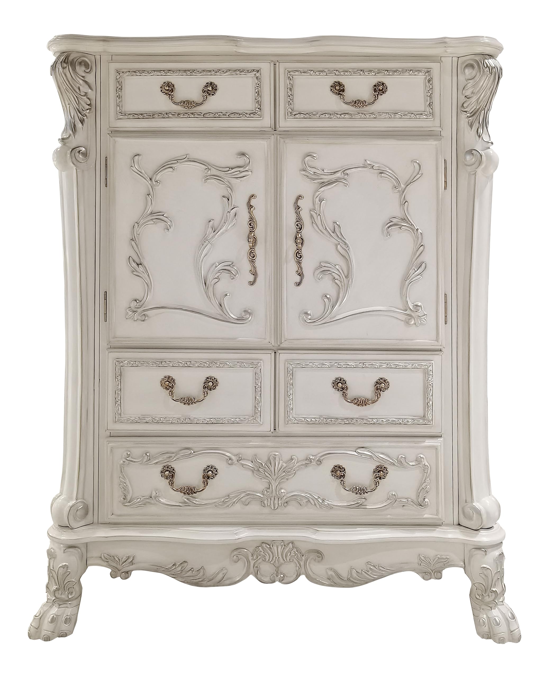 Amazon.com: Acme Furniture Dresden 5-Drawer Wood Chest with 2