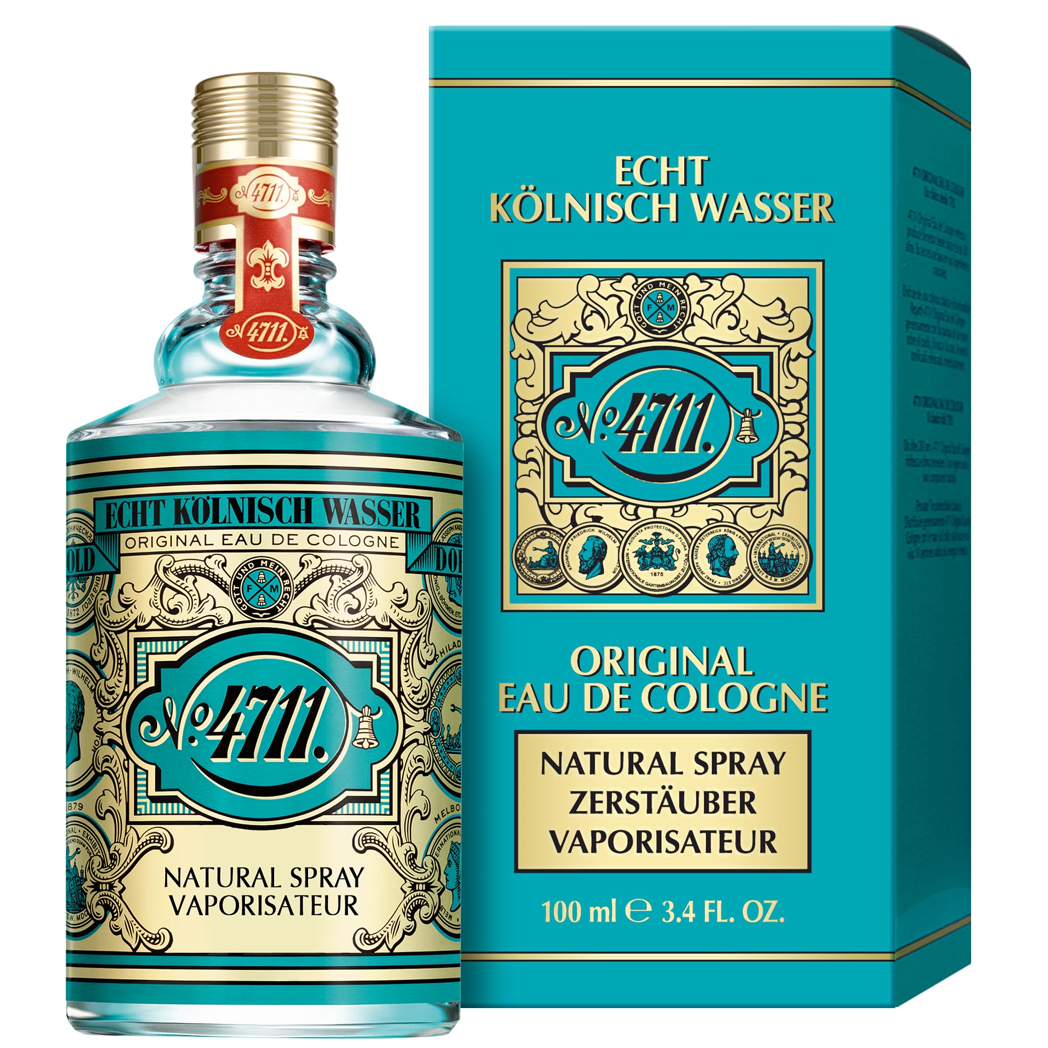 4711 Echt Kölnisch Wasser | Eau de Cologne 100ml Natural Spray - Duftklassiker im ikonischen Flakon - unisex - wohltuend für Körper, Geist und Seele