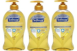 Softsoap Citrus Extracts Antibacterial Kitchen Fresh Hands Liquid Soap (3 pack ll.25 FL Oz. Size)