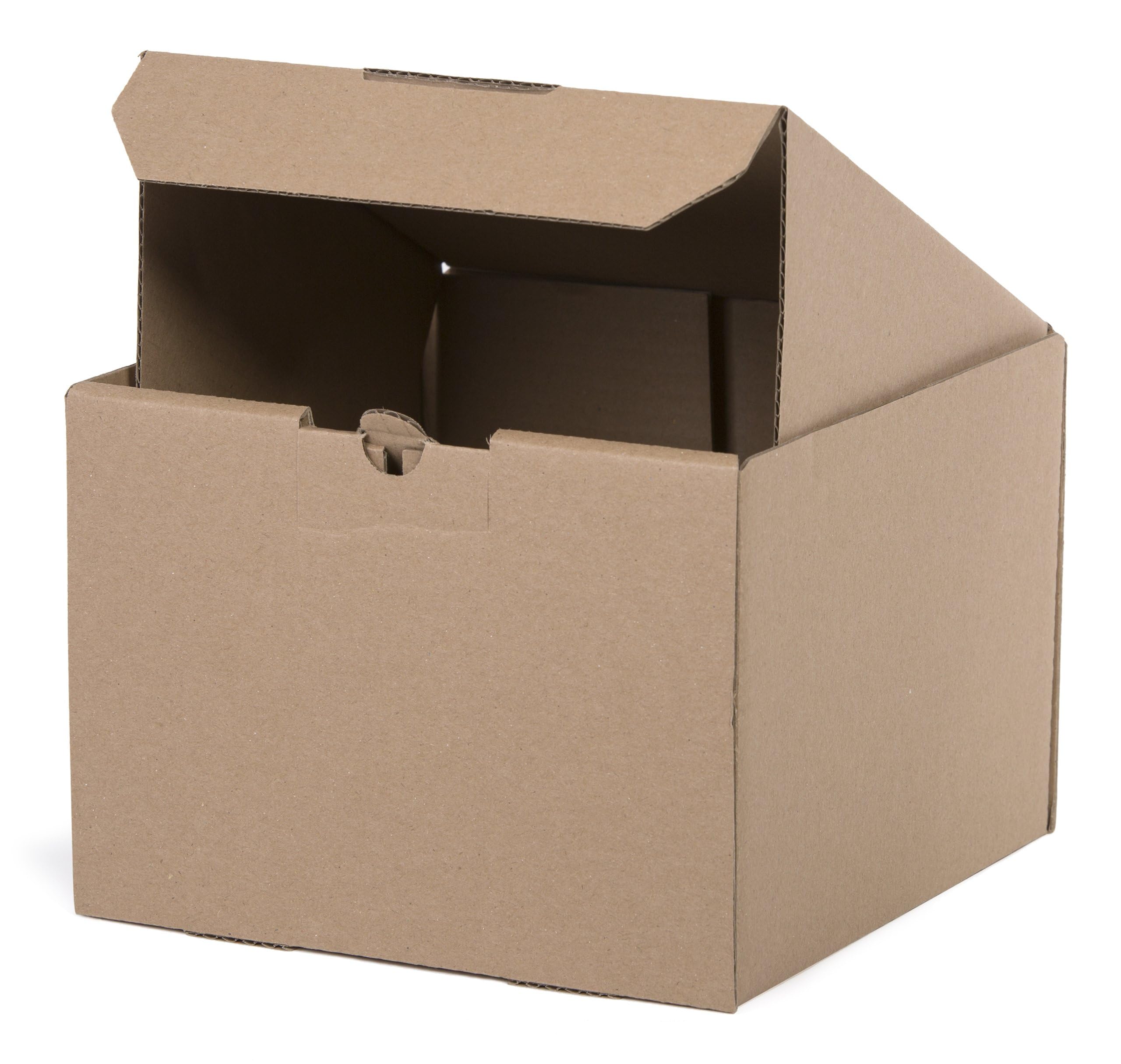 250 Stück Maxibriefkartons 200x200x100 mm Innenmaß Kleiderbox 1-Wellig braun NEU
