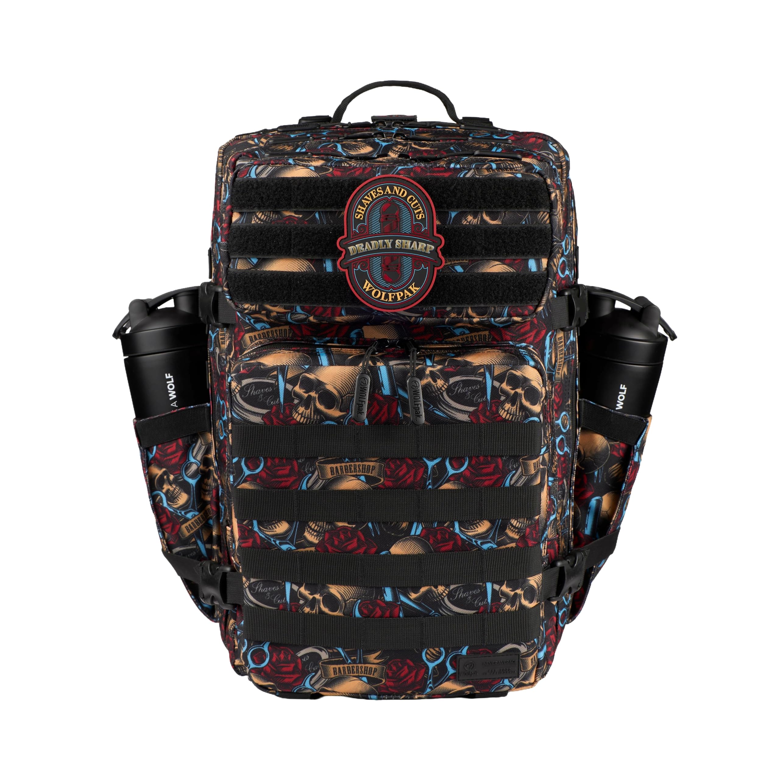 WOLFpak 45L Athletic Gym Backpack - Durable 1000D Waterproof Oxford Material with MOLLE Webbing, Laptop Pocket