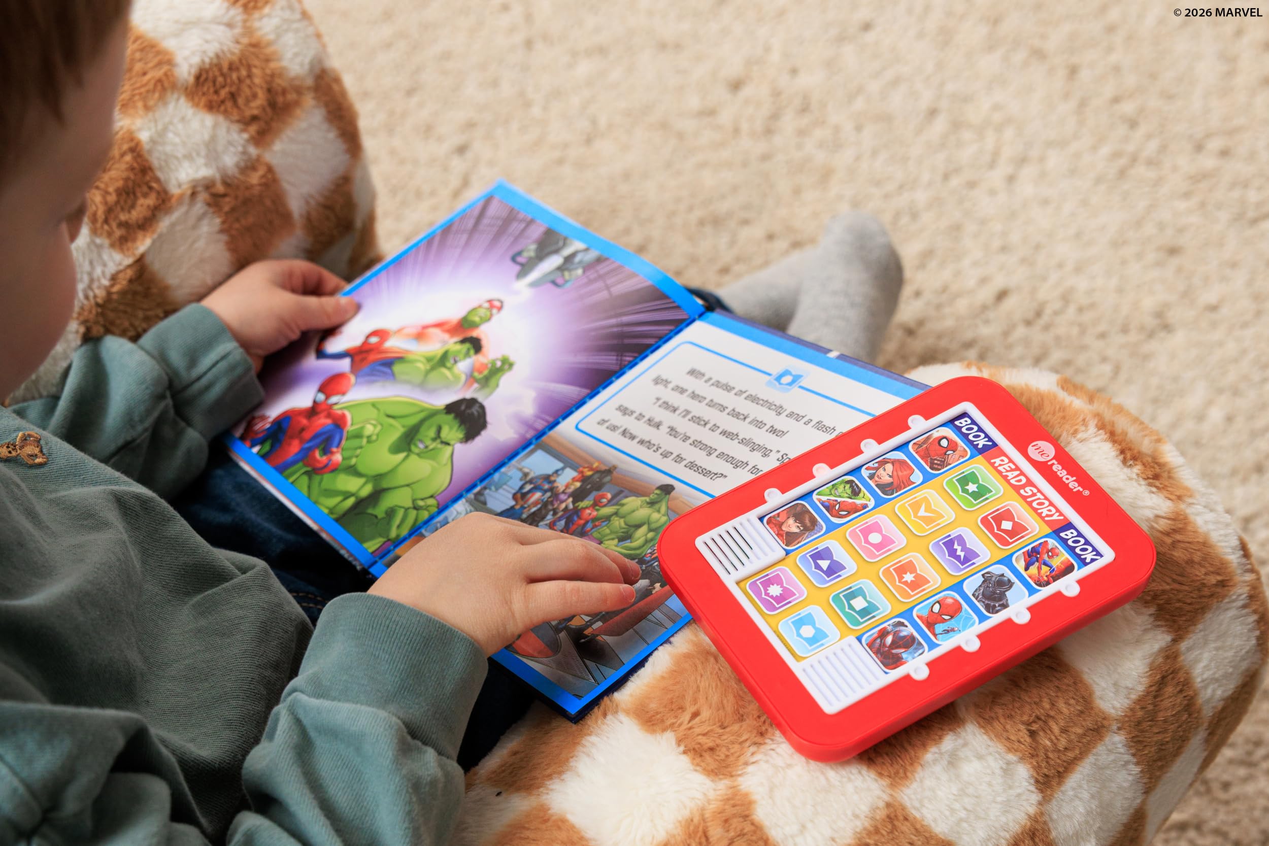 Marvel - Spider-man Me Reader Electronic Reader and 8 Sound Book Library - PI Kids: 1
