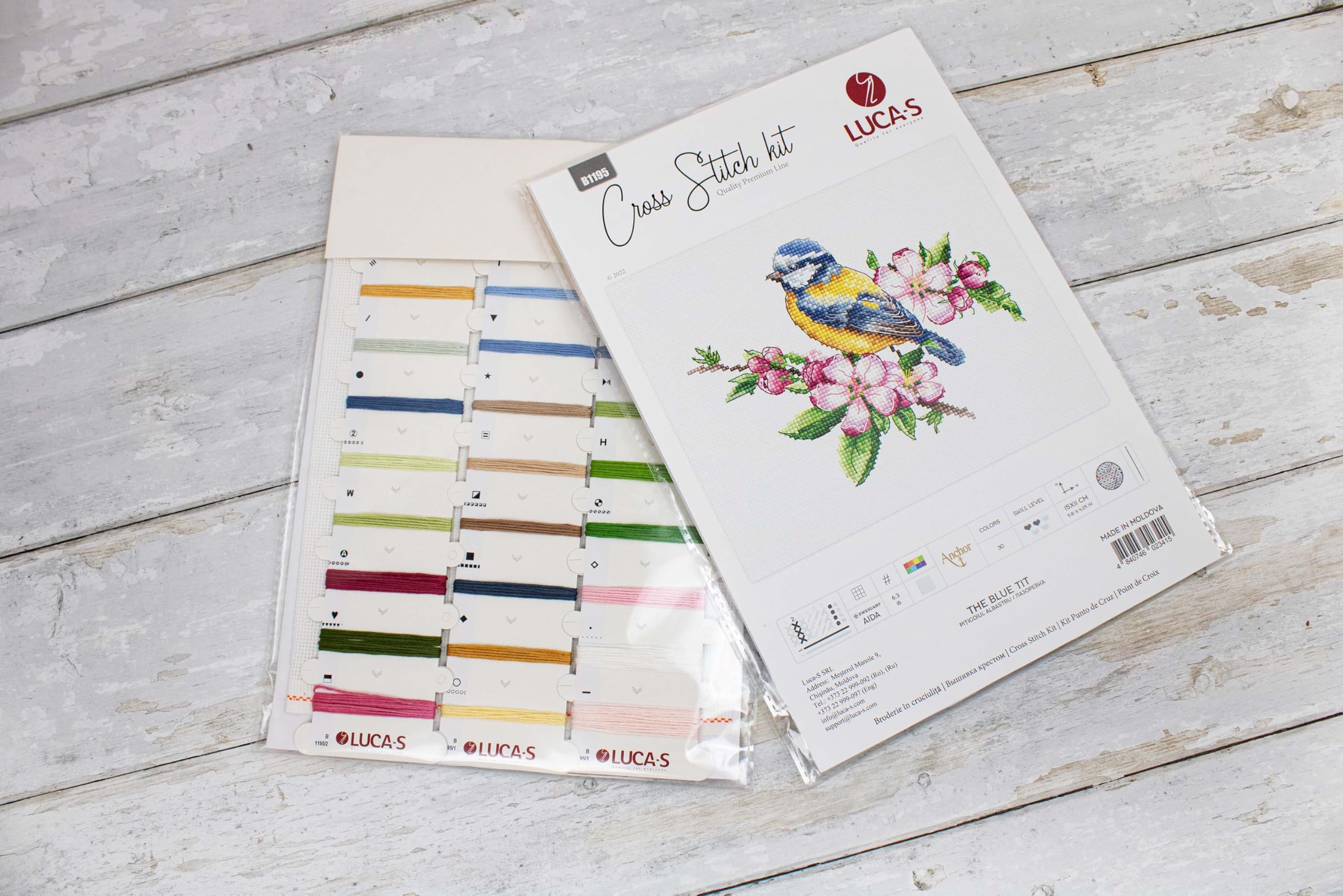 Amazon | クロスステッチキット Luca-S - The Blue tit B1195