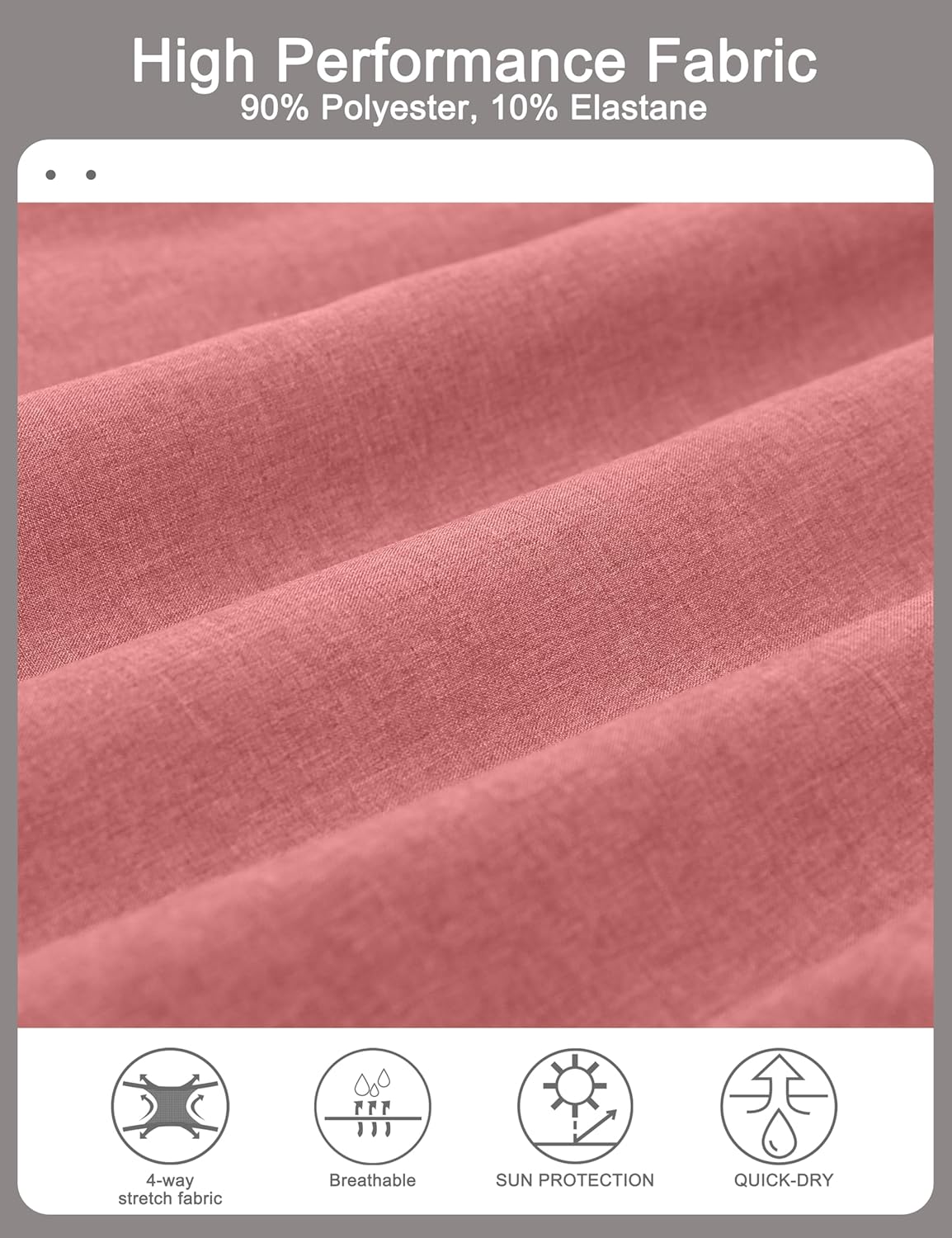 Little Donkey Andy Men's Bermuda 9 Inch Lightweight Quick Dry Stretch Shorts Golf Hiking Travel